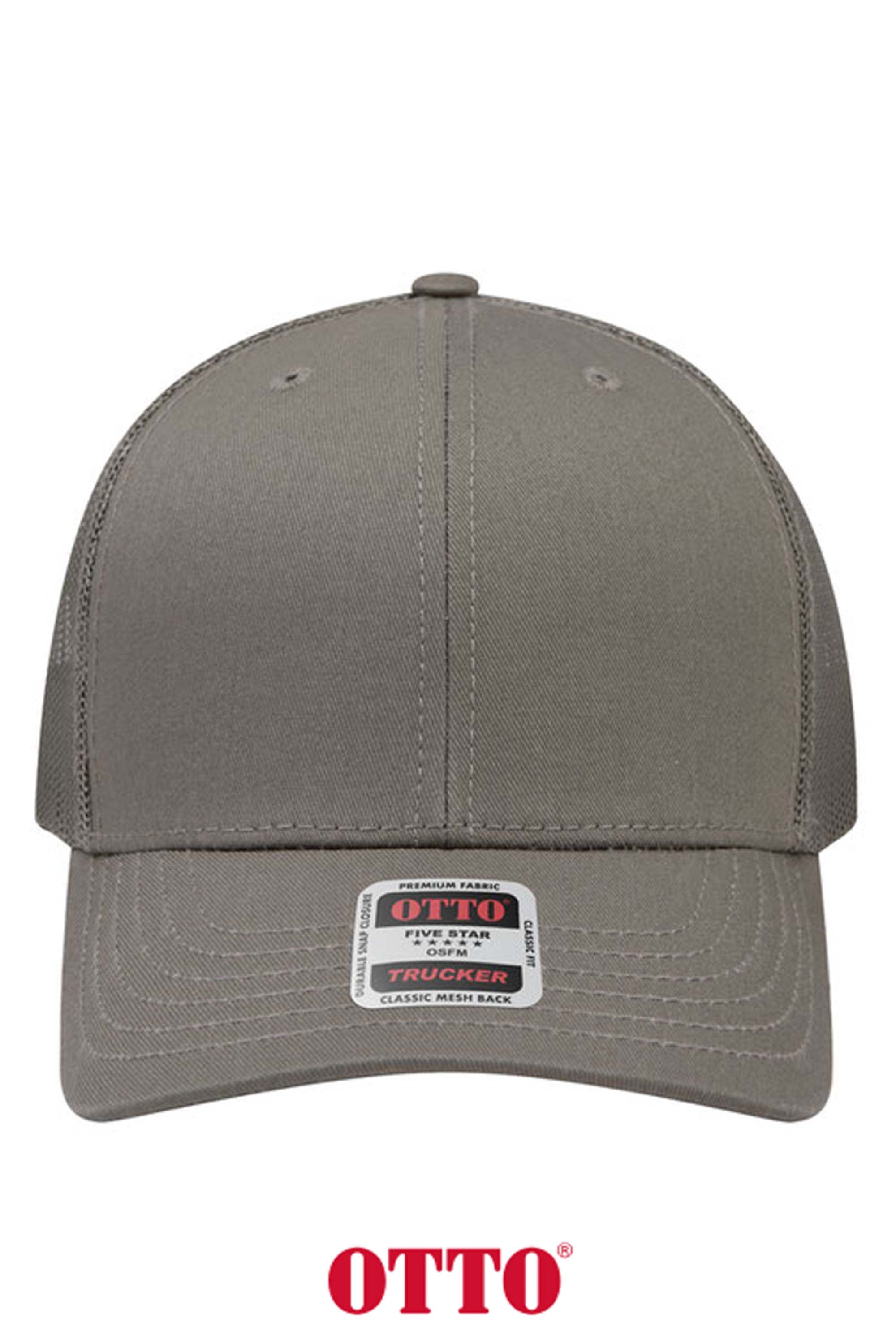 OTTO CAP® 6 Panel Mid Profile Mesh Back Trucker Hat