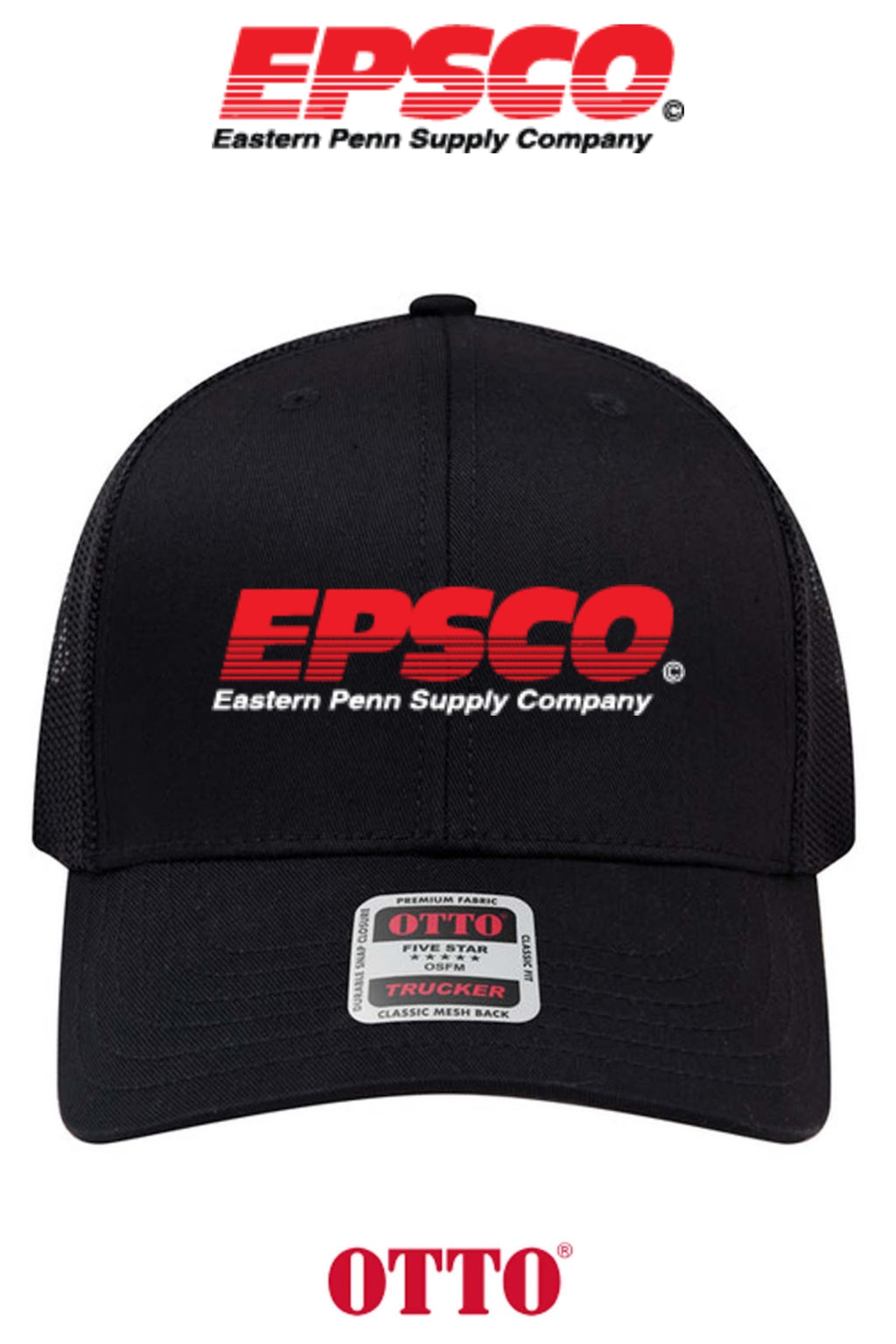 **BULK BUY SPECIAL** OTTO CAP® 6 Panel Mid Profile Mesh Back Trucker Hat - EPSCO