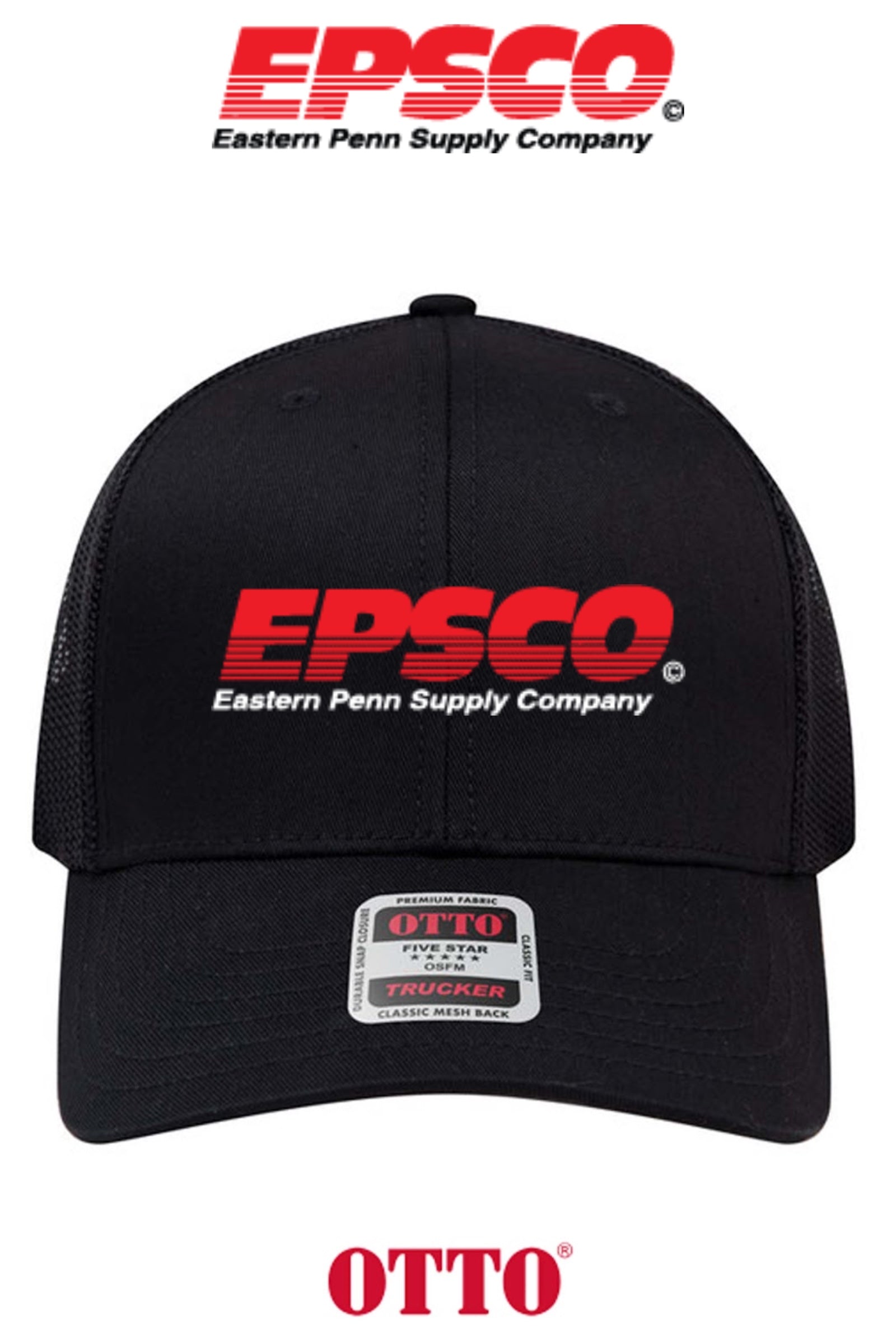 **BULK BUY SPECIAL** OTTO CAP® 6 Panel Mid Profile Mesh Back Trucker Hat - EPSCO