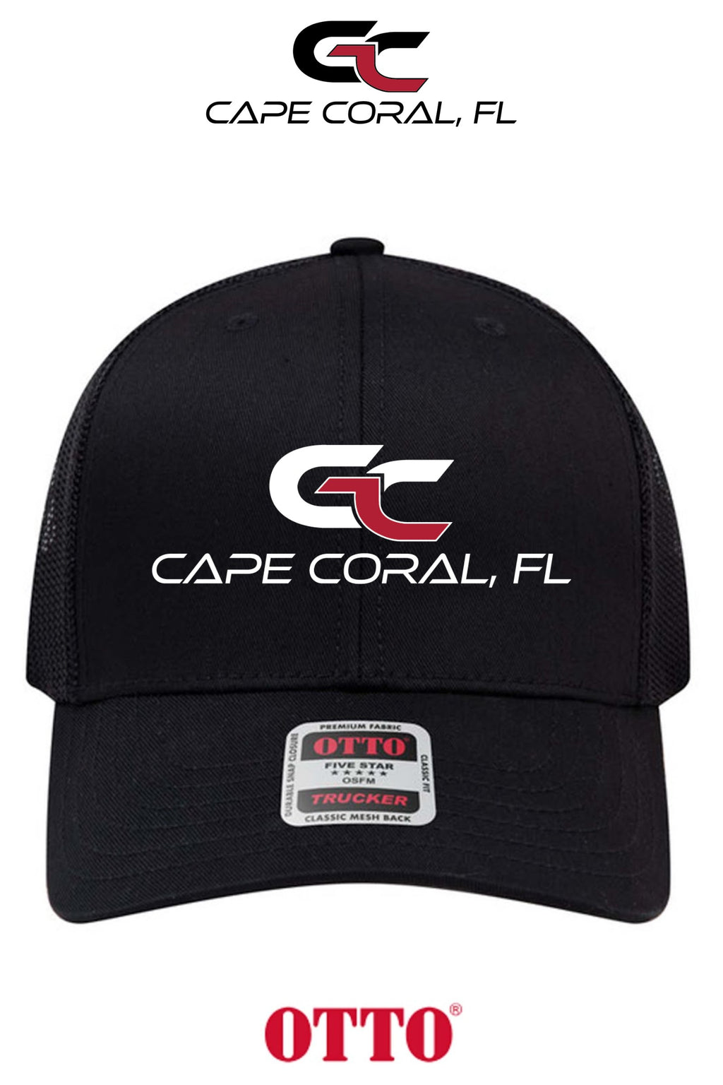 **BULK BUY SPECIAL** OTTO CAP® 6 Panel Mid Profile Mesh Back Trucker Hat - GORMAN CO - CAPE CORAL