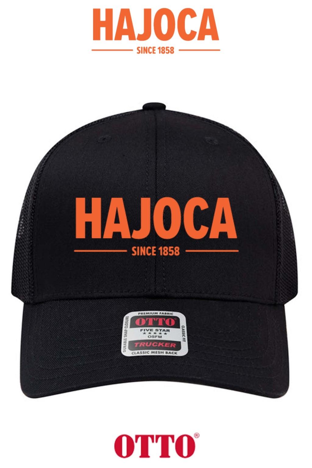 **BULK BUY SPECIAL** OTTO CAP® 6 Panel Mid Profile Mesh Back Trucker Hat - HAJOCA
