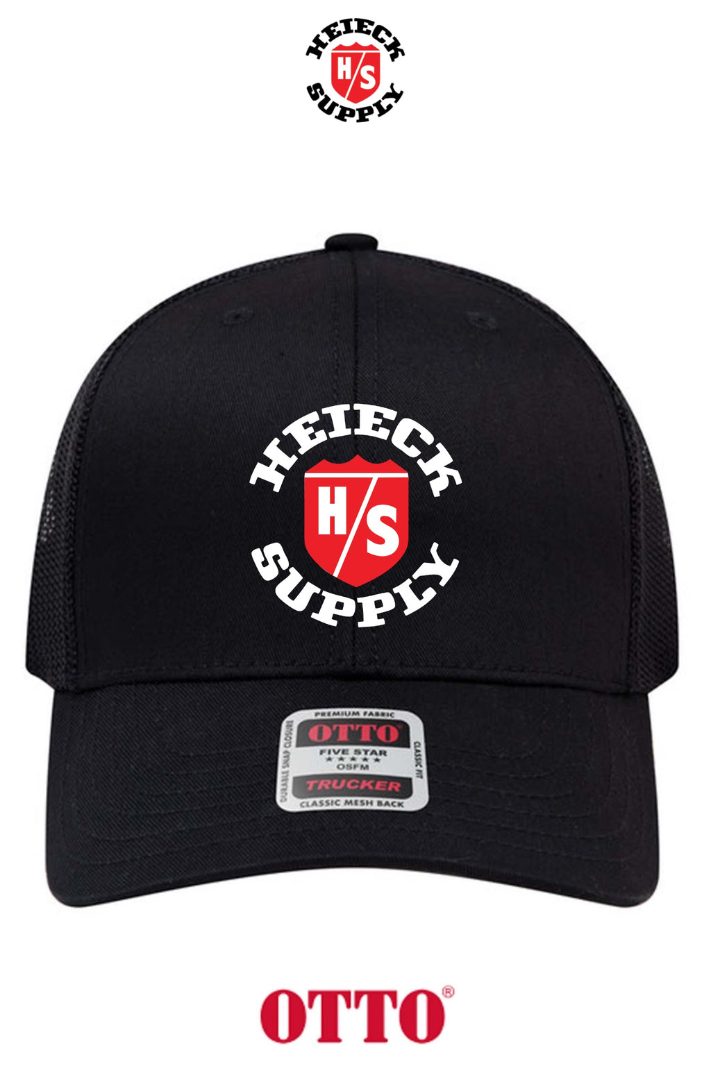 **BULK BUY SPECIAL** OTTO CAP® 6 Panel Mid Profile Mesh Back Trucker Hat - HEIECK SUPPLY