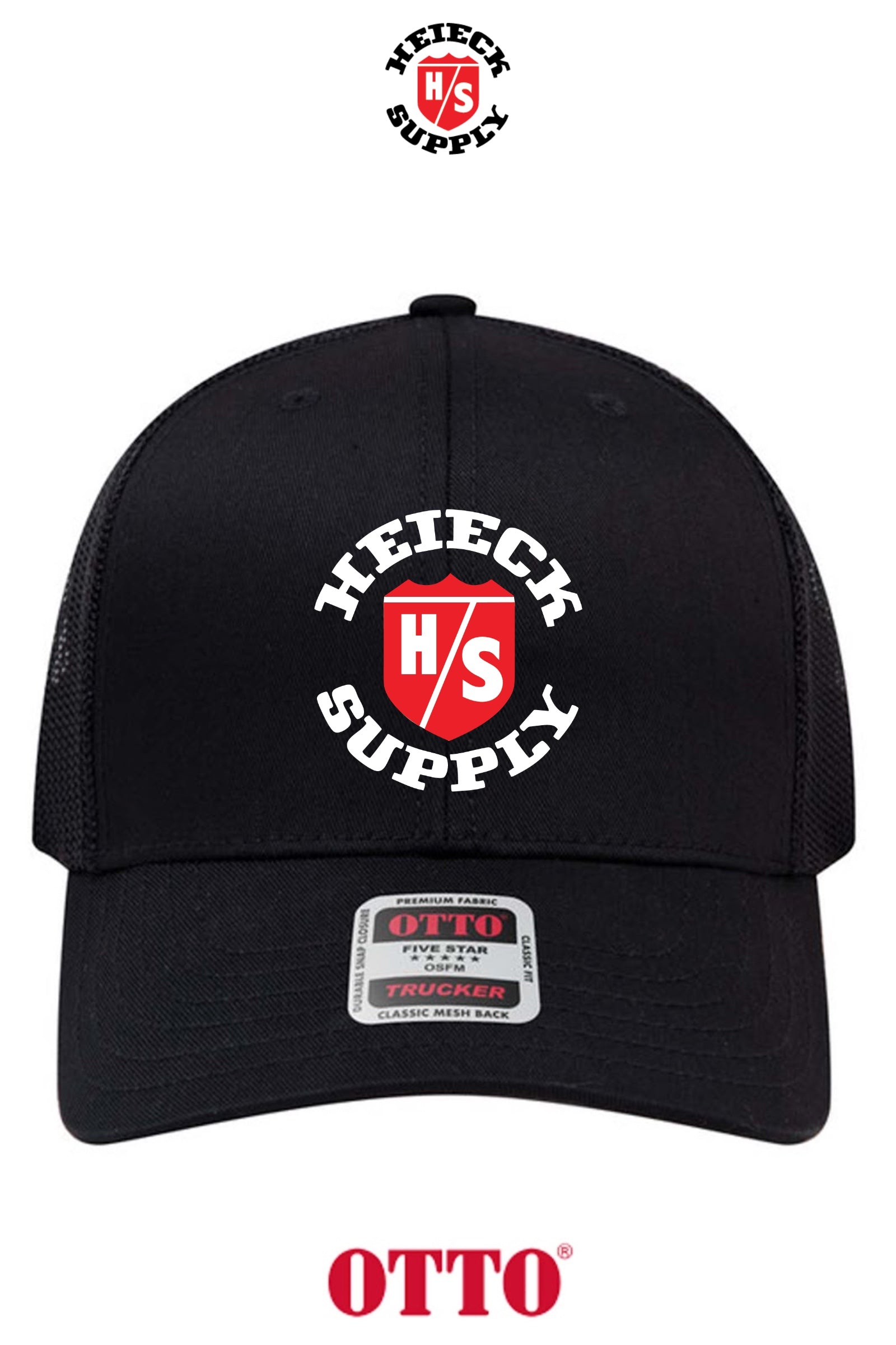 **BULK BUY SPECIAL** OTTO CAP® 6 Panel Mid Profile Mesh Back Trucker Hat - HEIECK SUPPLY