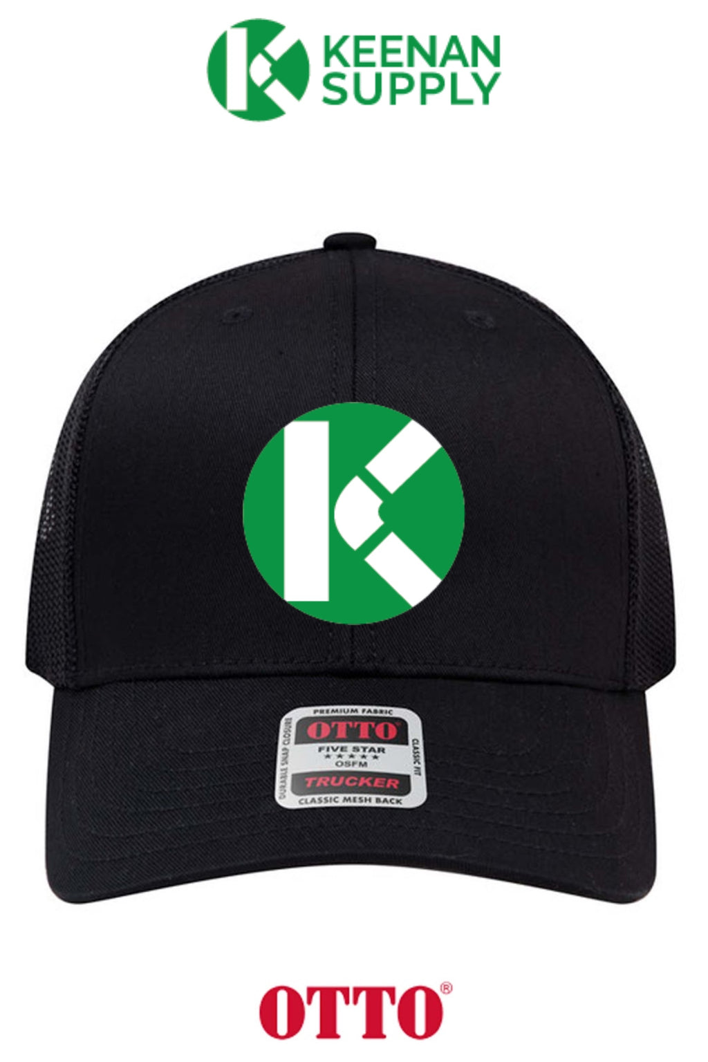 **BULK BUY SPECIAL** OTTO CAP® 6 Panel Mid Profile Mesh Back Trucker Hat - KEENAN SUPPLY