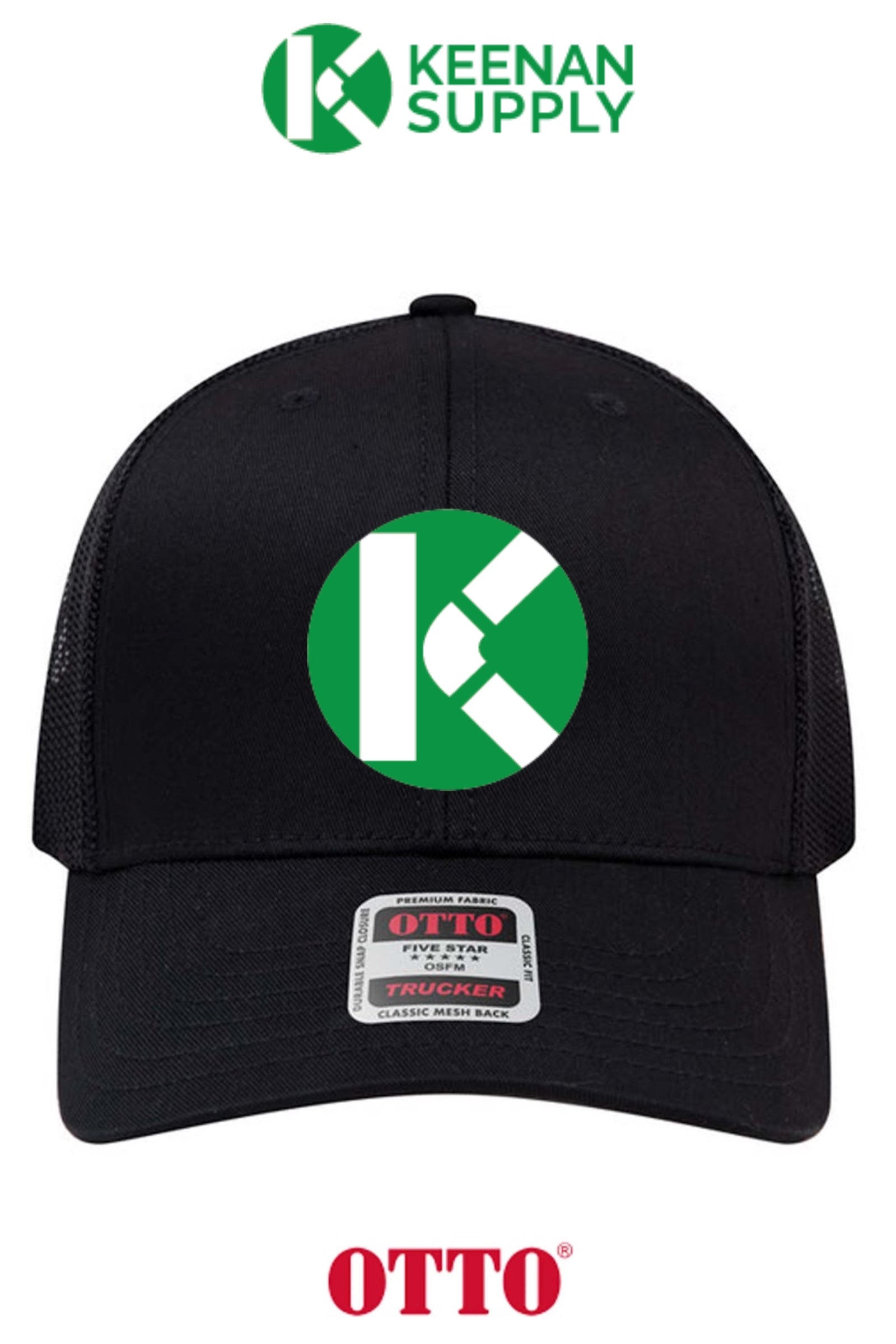 **BULK BUY SPECIAL** OTTO CAP® 6 Panel Mid Profile Mesh Back Trucker Hat - KEENAN SUPPLY