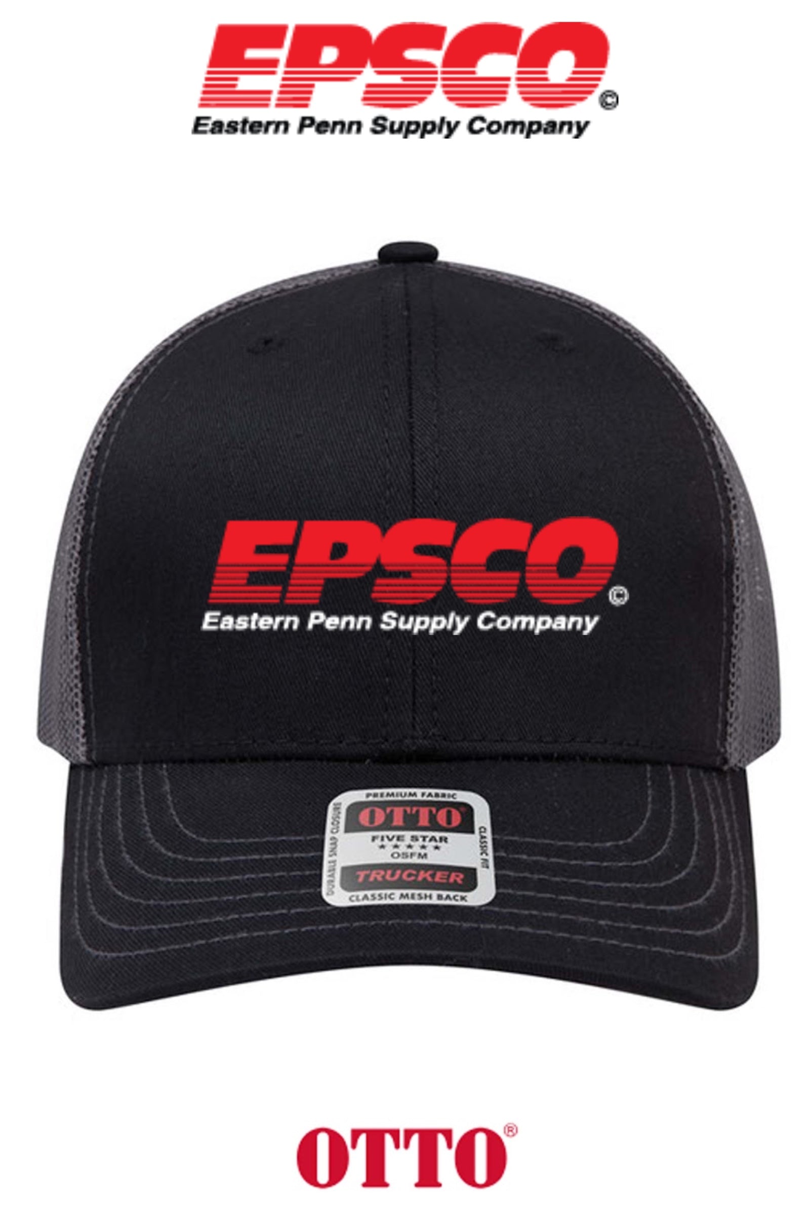 **BULK BUY SPECIAL** OTTO CAP® 6 Panel Mid Profile Mesh Back Trucker Hat - EPSCO
