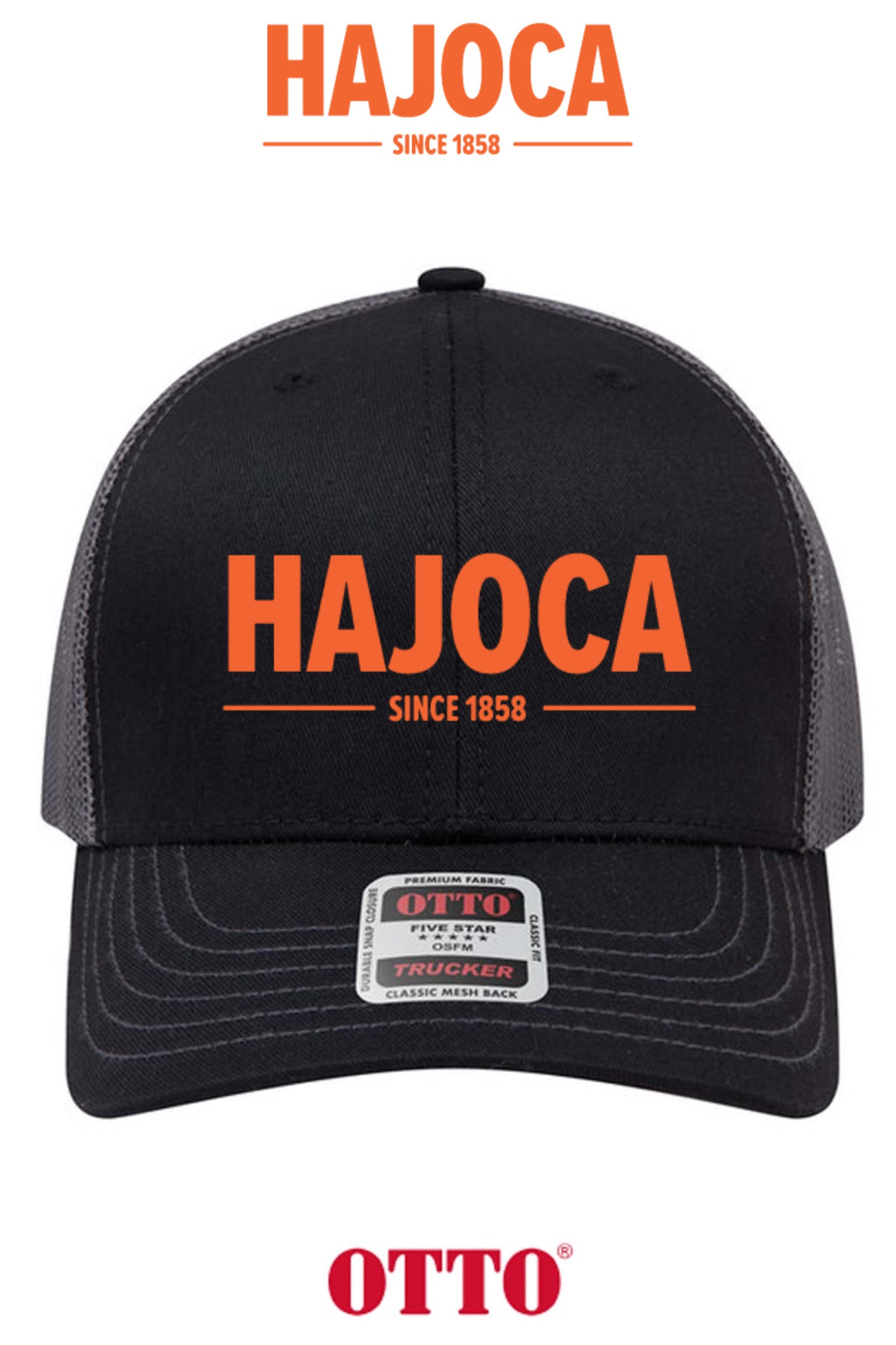 **BULK BUY SPECIAL** OTTO CAP® 6 Panel Mid Profile Mesh Back Trucker Hat - HAJOCA