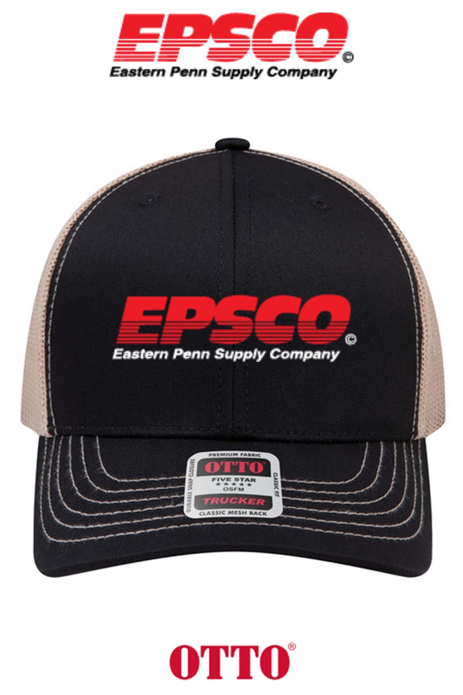 **BULK BUY SPECIAL** OTTO CAP® 6 Panel Mid Profile Mesh Back Trucker Hat - EPSCO