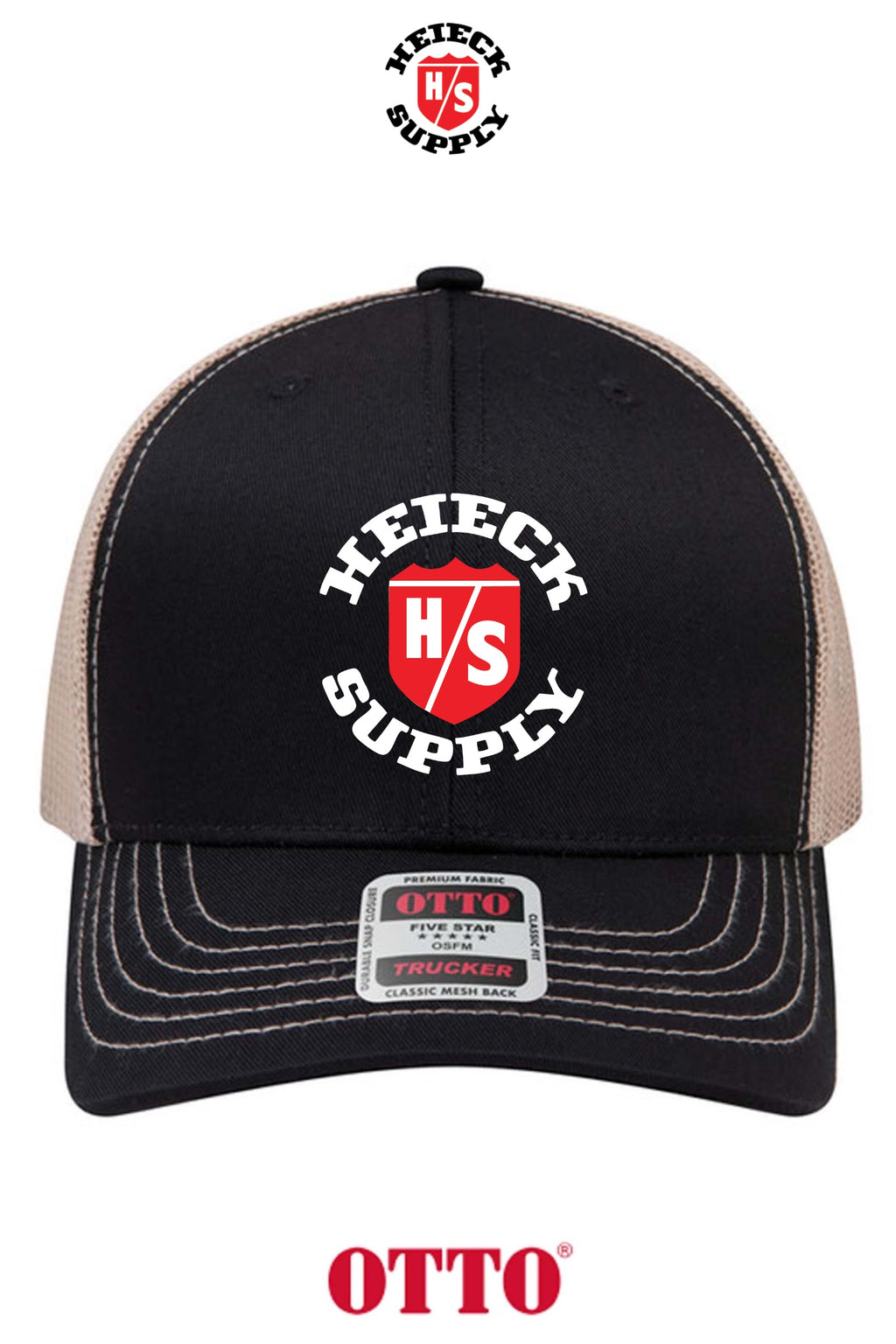 **BULK BUY SPECIAL** OTTO CAP® 6 Panel Mid Profile Mesh Back Trucker Hat - HEIECK SUPPLY