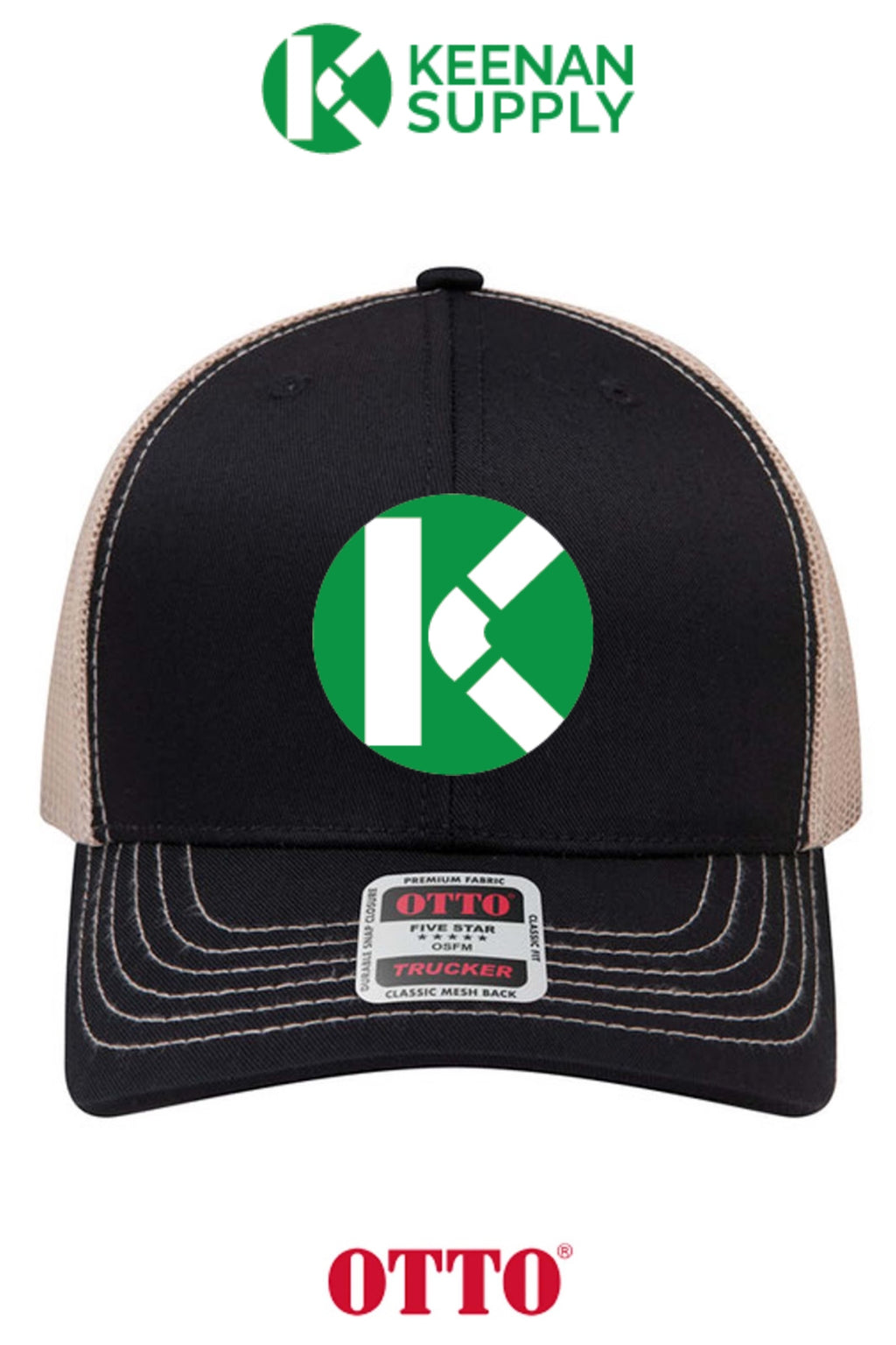 **BULK BUY SPECIAL** OTTO CAP® 6 Panel Mid Profile Mesh Back Trucker Hat - KEENAN SUPPLY