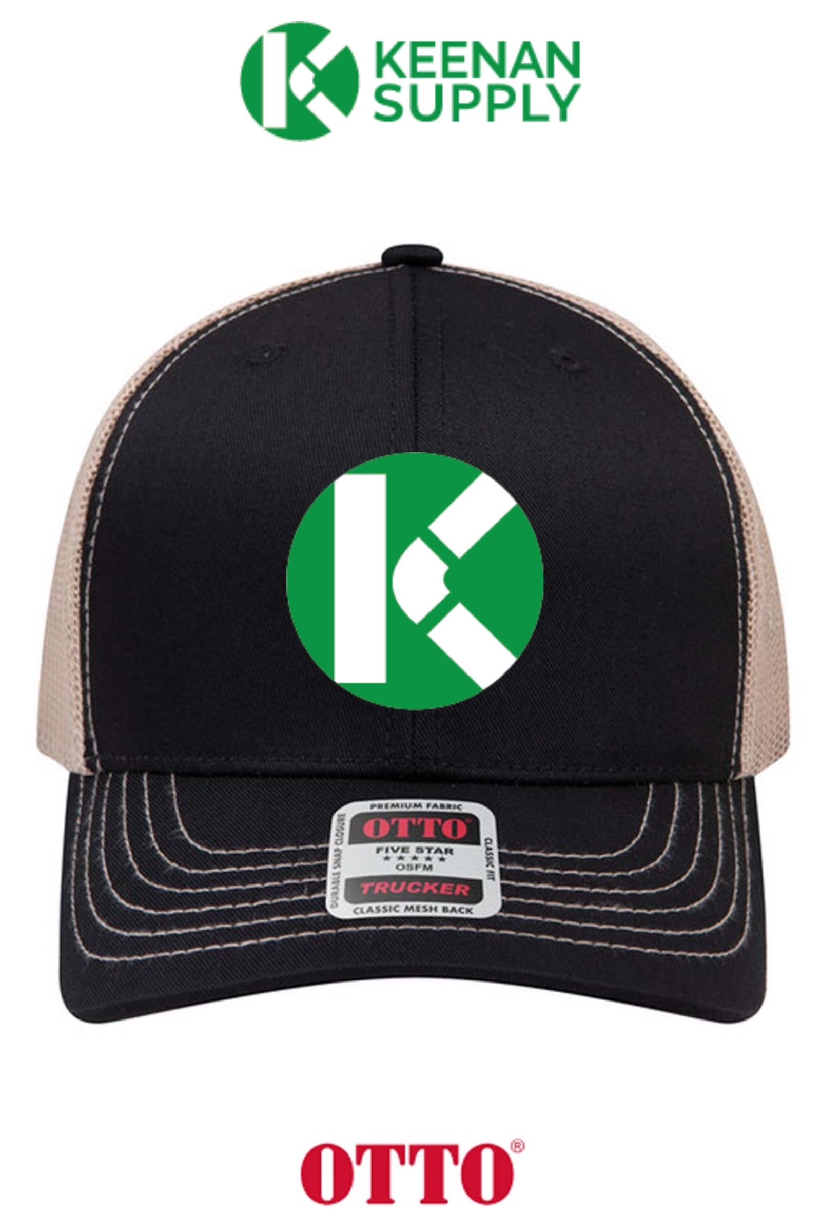 **BULK BUY SPECIAL** OTTO CAP® 6 Panel Mid Profile Mesh Back Trucker Hat - KEENAN SUPPLY