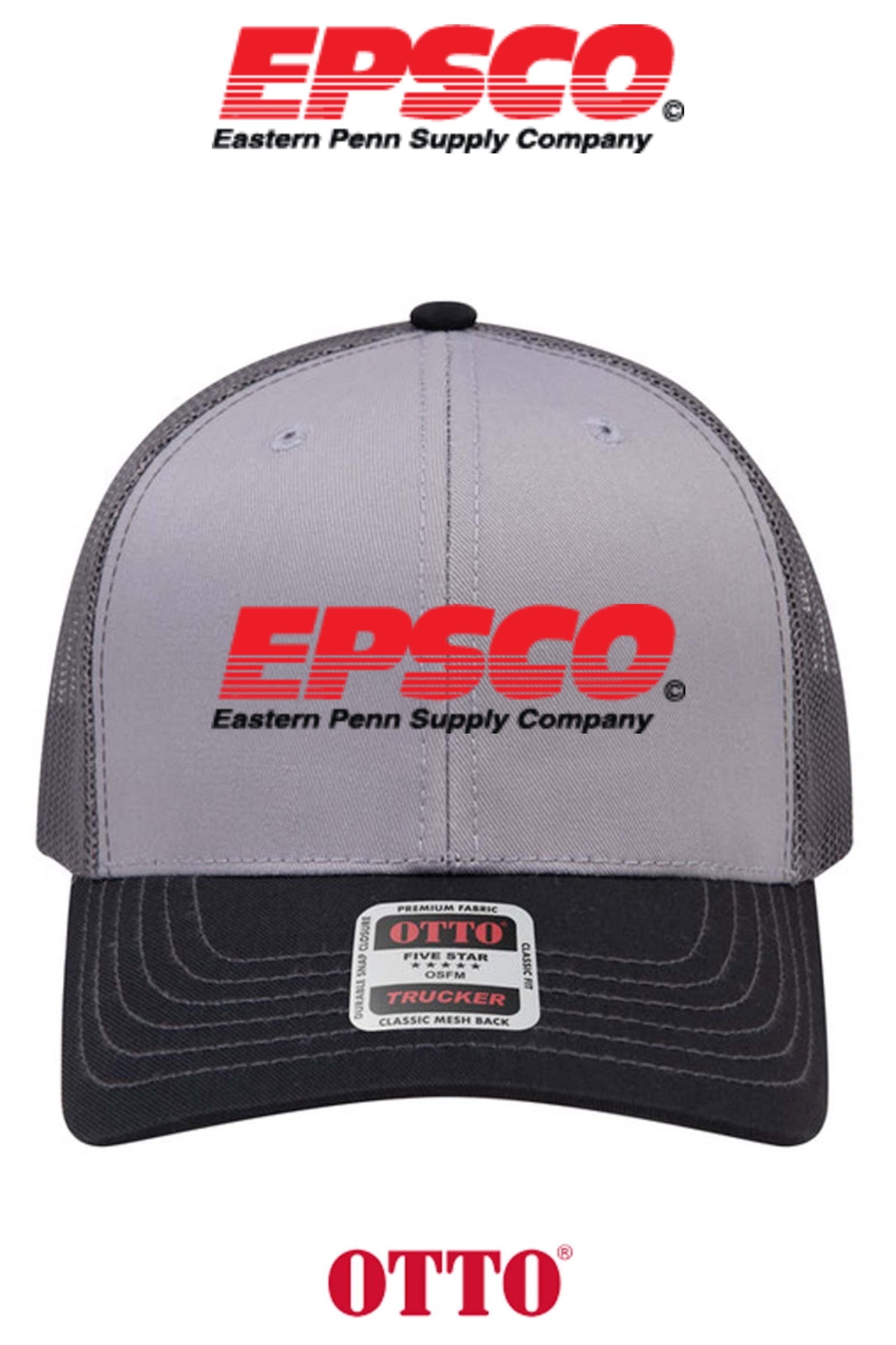 **BULK BUY SPECIAL** OTTO CAP® 6 Panel Mid Profile Mesh Back Trucker Hat - EPSCO