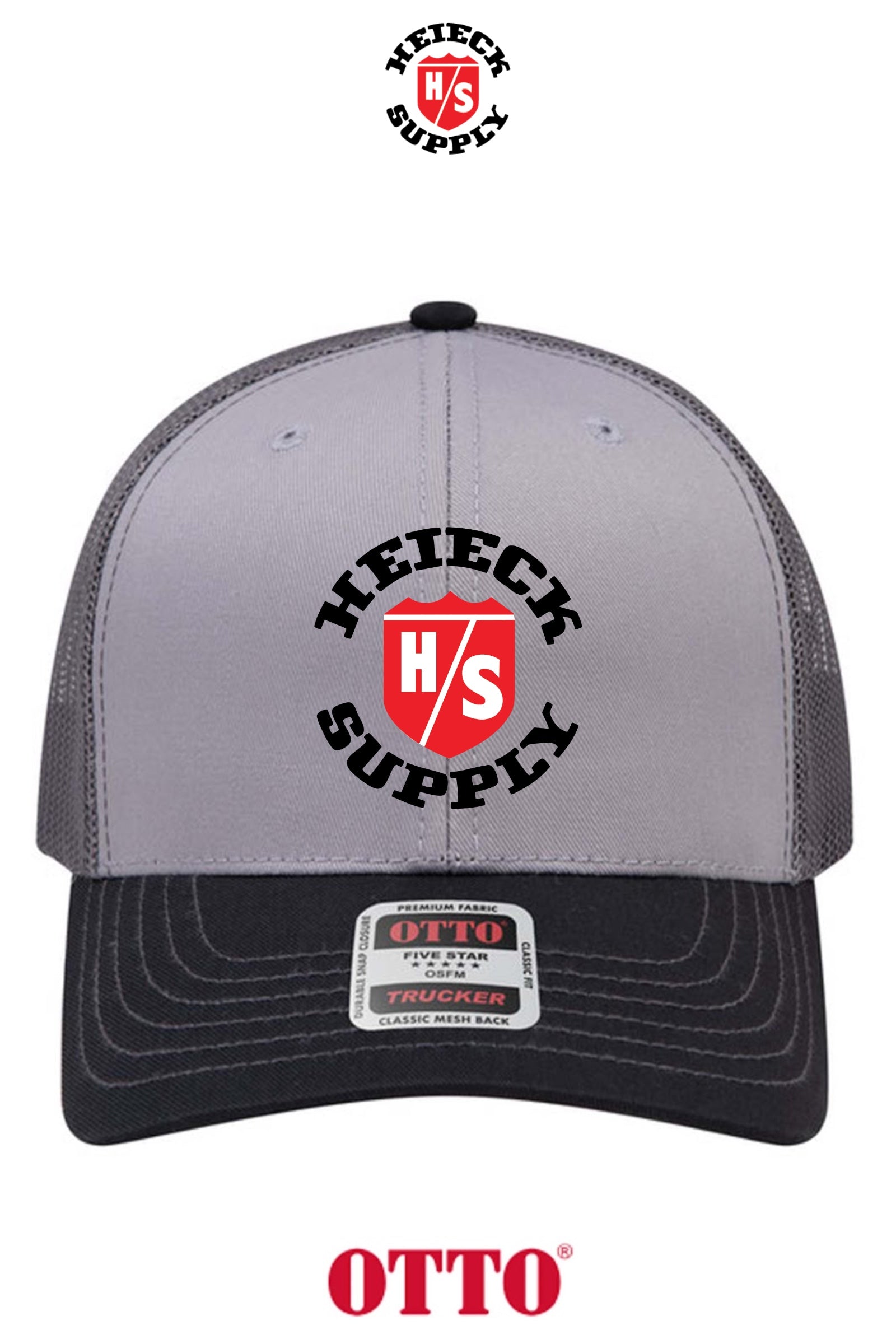 **BULK BUY SPECIAL** OTTO CAP® 6 Panel Mid Profile Mesh Back Trucker Hat - HEIECK SUPPLY
