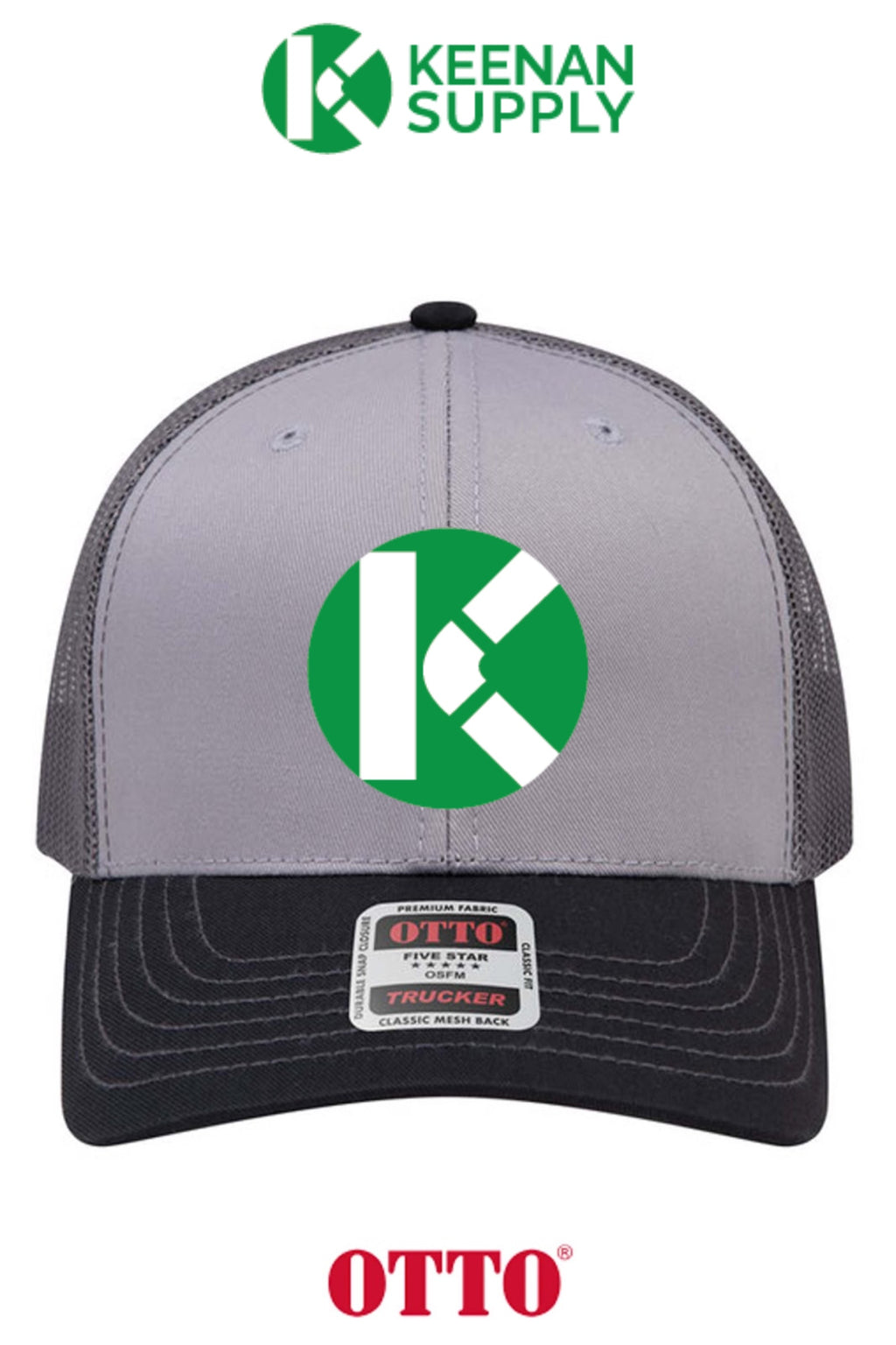 **BULK BUY SPECIAL** OTTO CAP® 6 Panel Mid Profile Mesh Back Trucker Hat - KEENAN SUPPLY