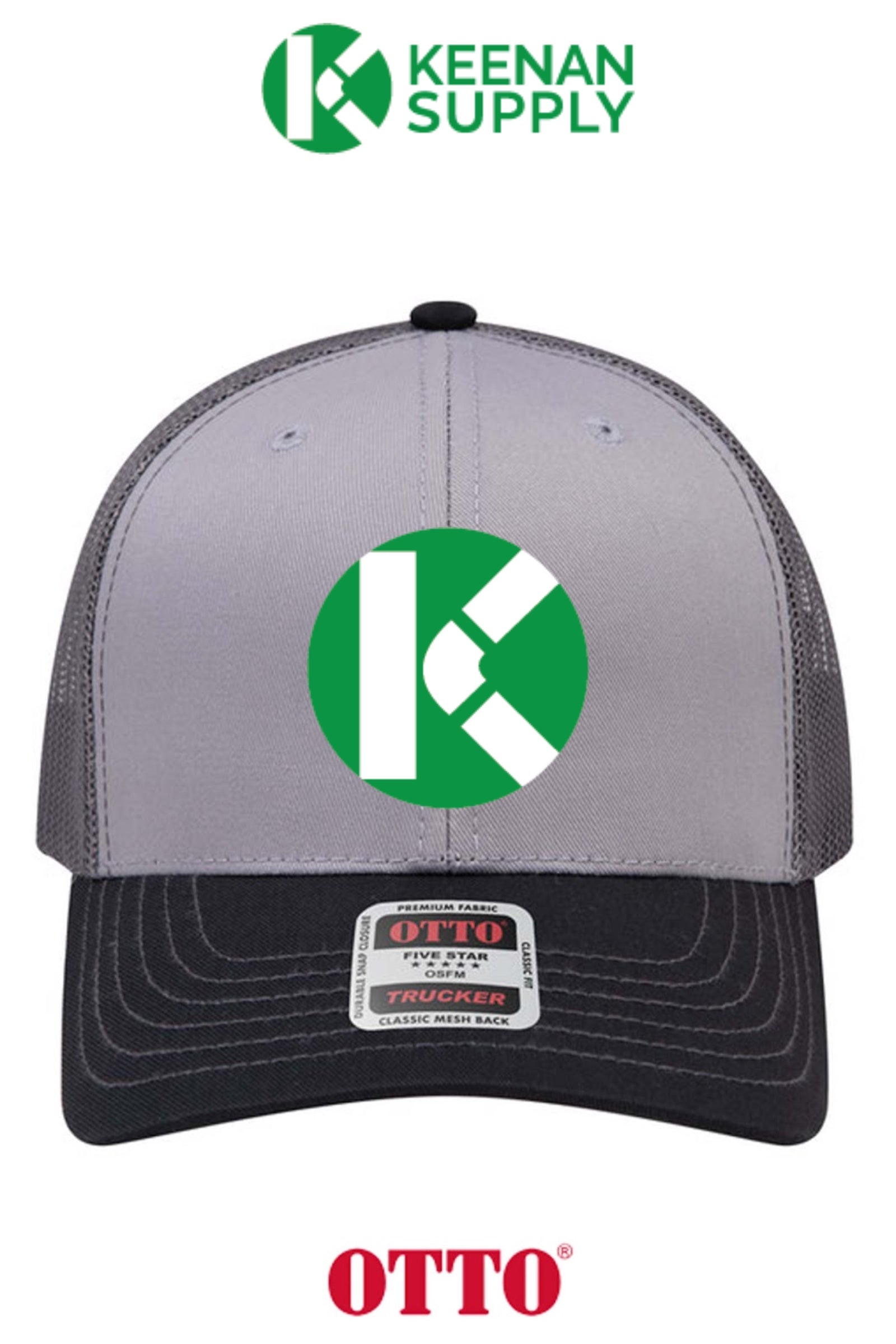 **BULK BUY SPECIAL** OTTO CAP® 6 Panel Mid Profile Mesh Back Trucker Hat - KEENAN SUPPLY