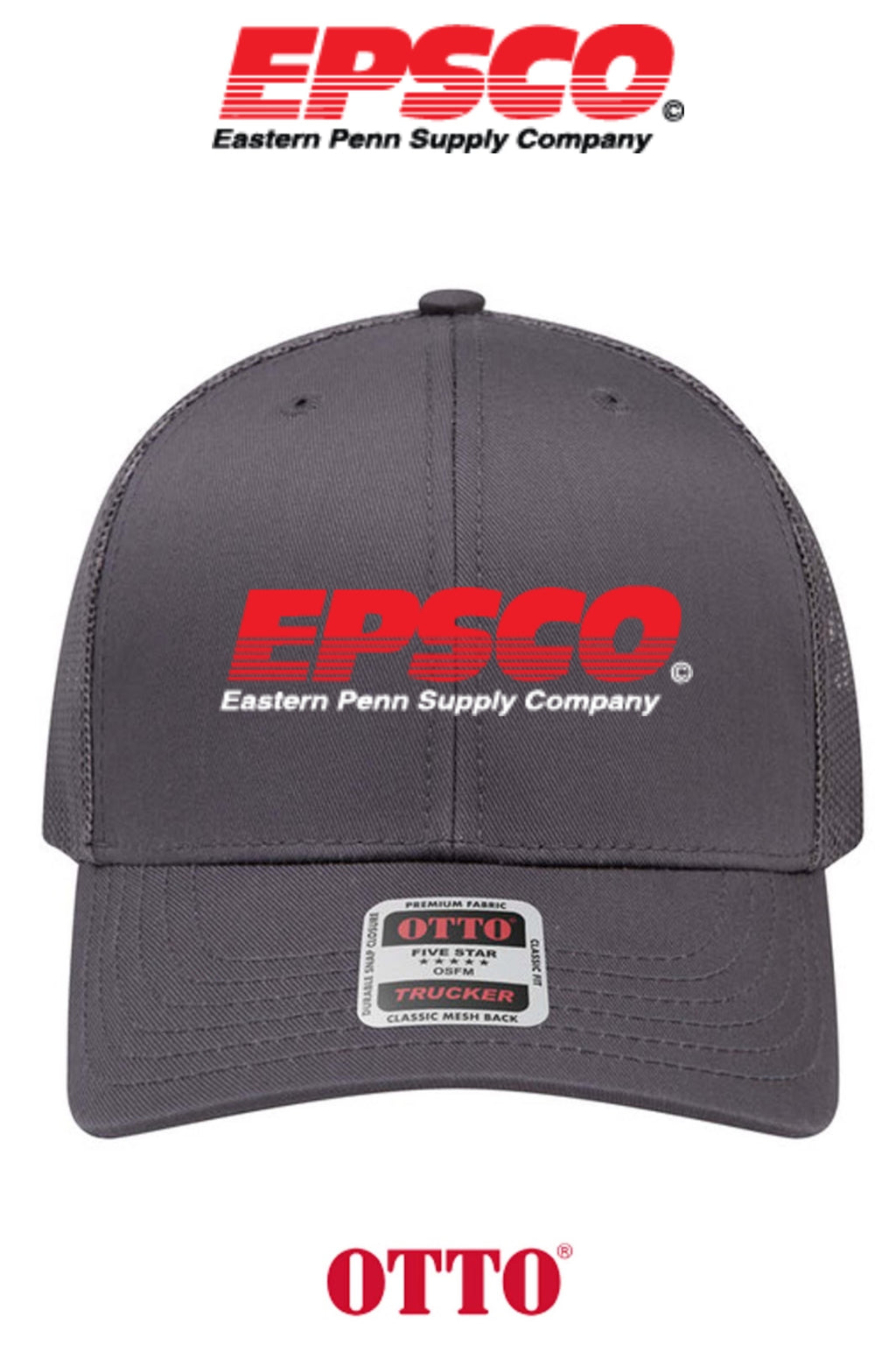 **BULK BUY SPECIAL** OTTO CAP® 6 Panel Mid Profile Mesh Back Trucker Hat - EPSCO