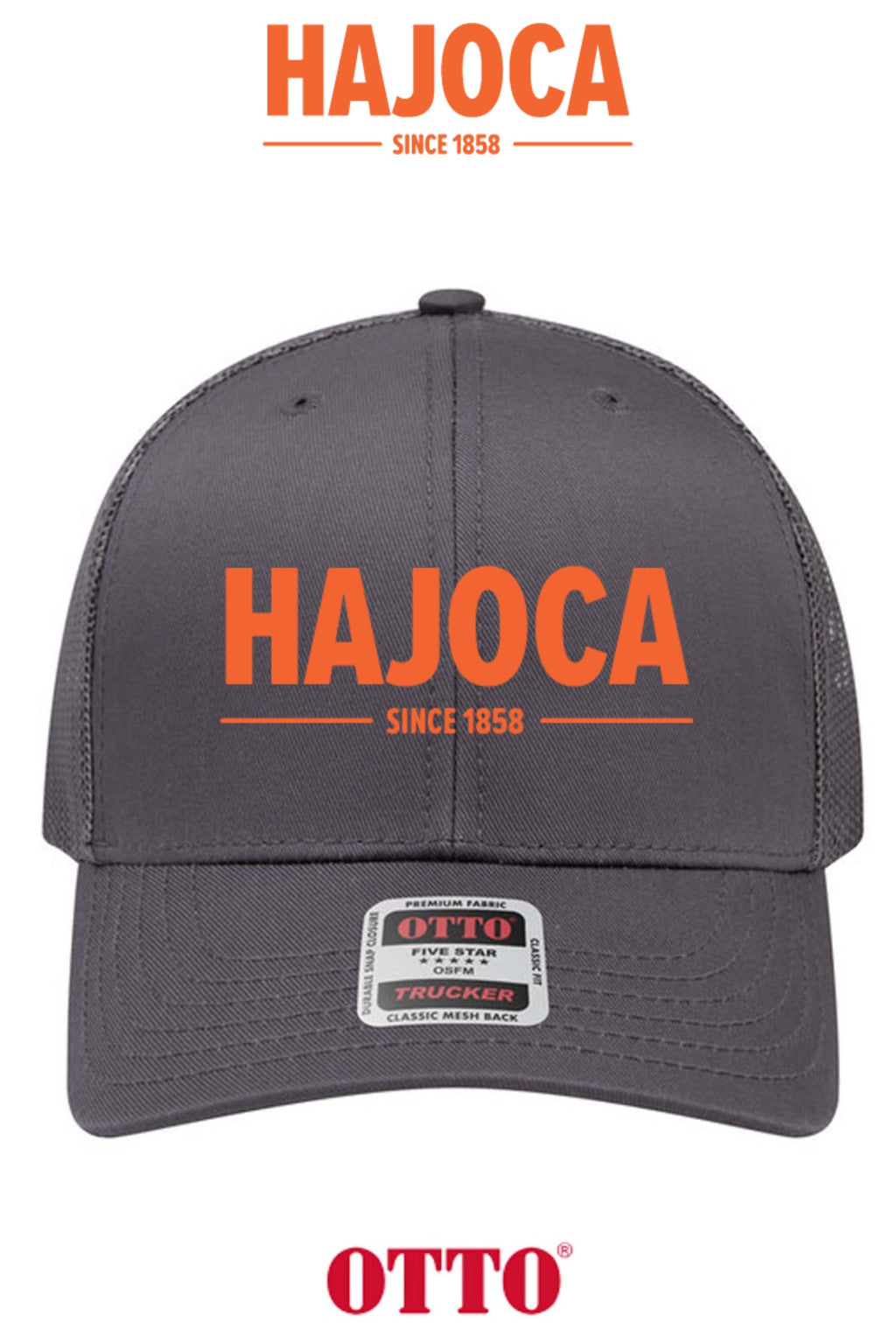**BULK BUY SPECIAL** OTTO CAP® 6 Panel Mid Profile Mesh Back Trucker Hat - HAJOCA