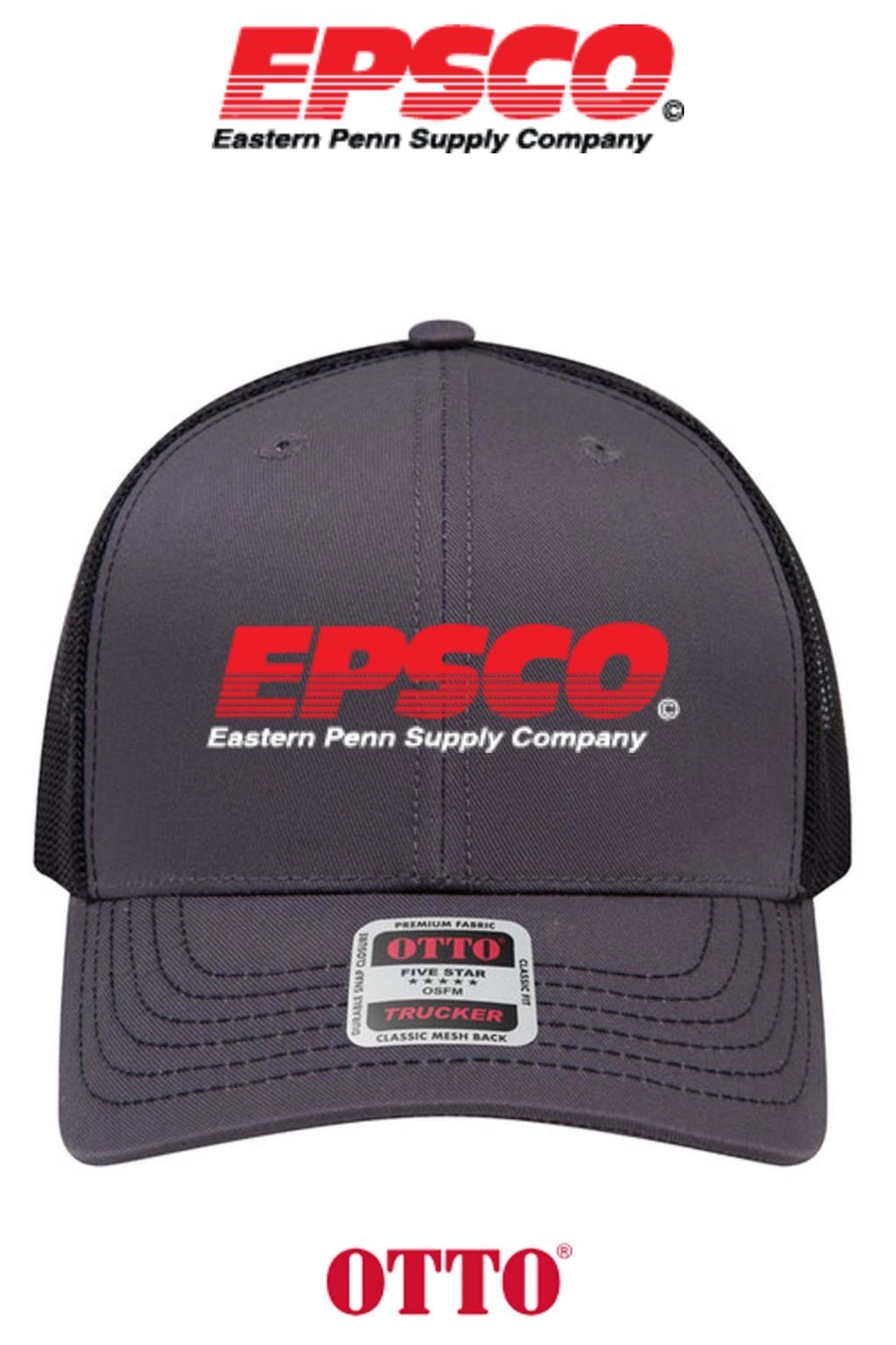 **BULK BUY SPECIAL** OTTO CAP® 6 Panel Mid Profile Mesh Back Trucker Hat - EPSCO