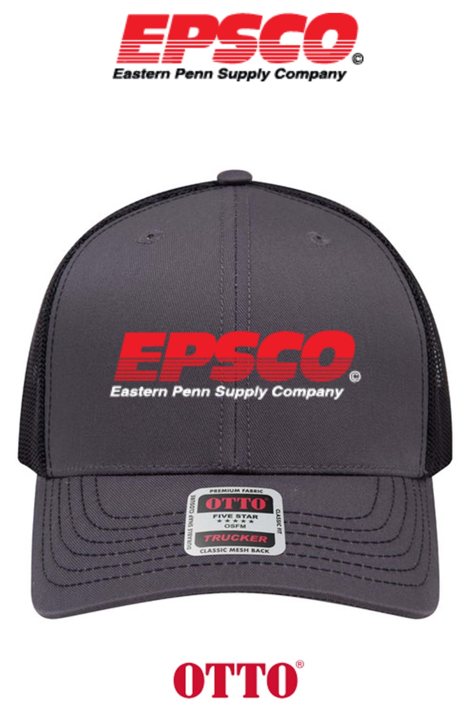 **BULK BUY SPECIAL** OTTO CAP® 6 Panel Mid Profile Mesh Back Trucker Hat - EPSCO