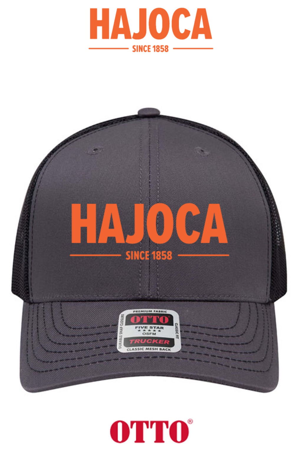 **BULK BUY SPECIAL** OTTO CAP® 6 Panel Mid Profile Mesh Back Trucker Hat - HAJOCA