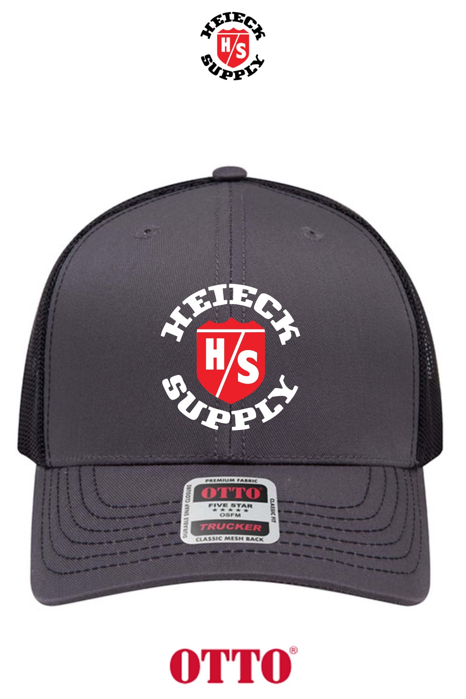 **BULK BUY SPECIAL** OTTO CAP® 6 Panel Mid Profile Mesh Back Trucker Hat - HEIECK SUPPLY