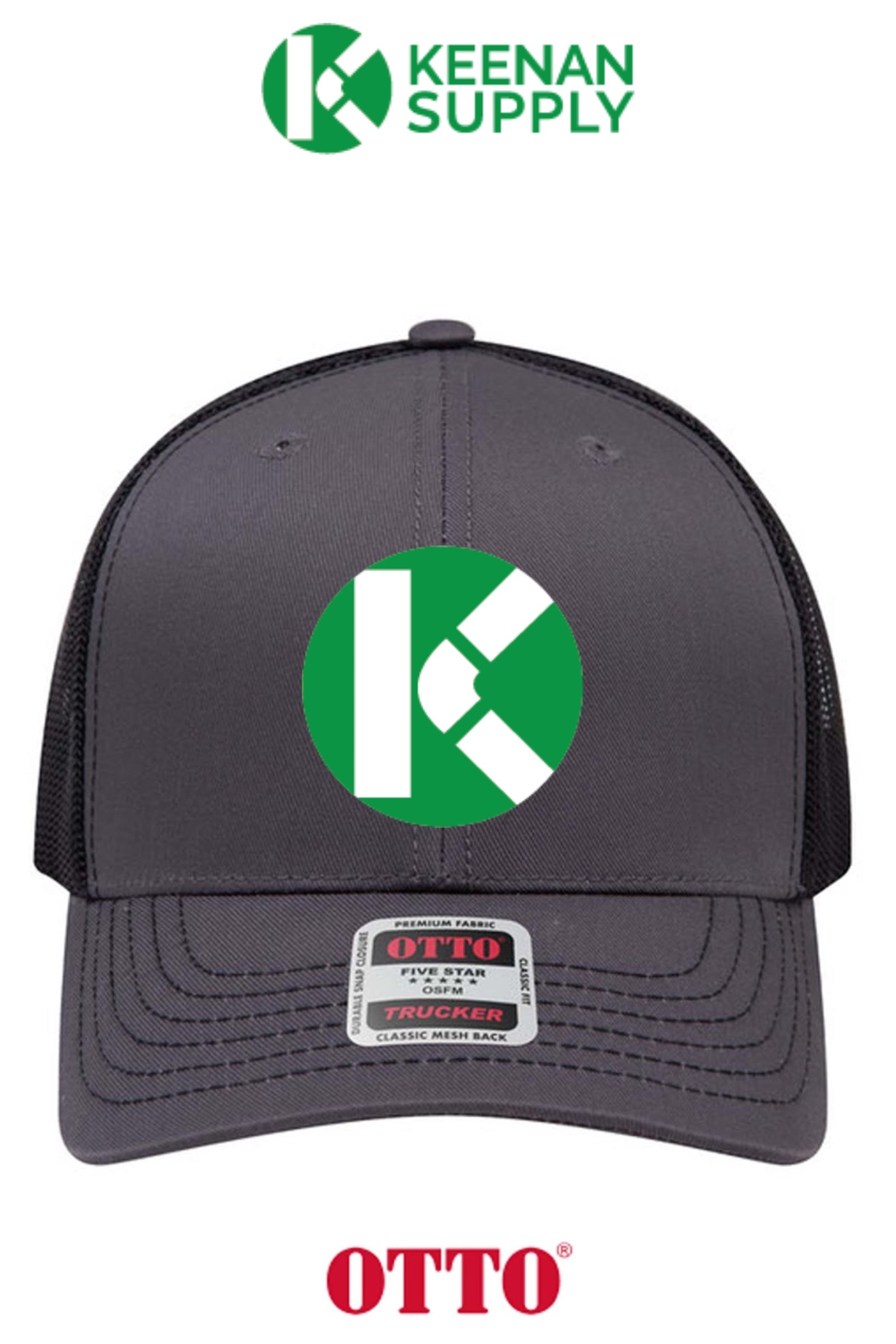 **BULK BUY SPECIAL** OTTO CAP® 6 Panel Mid Profile Mesh Back Trucker Hat - KEENAN SUPPLY