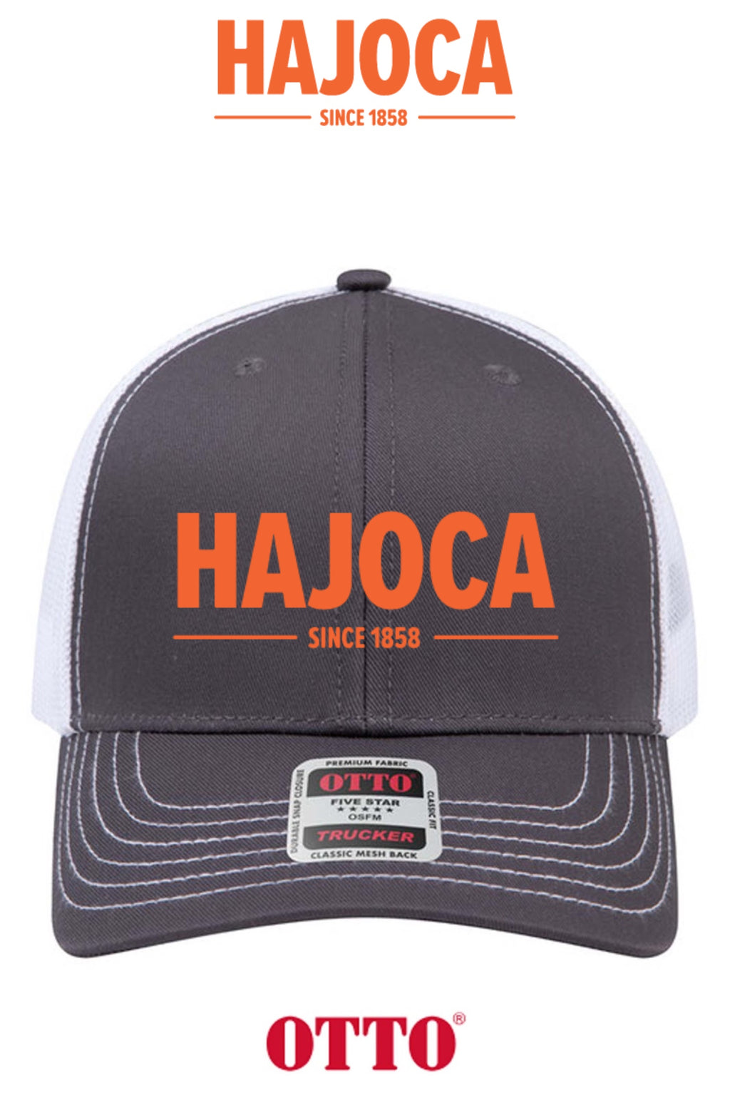 **BULK BUY SPECIAL** OTTO CAP® 6 Panel Mid Profile Mesh Back Trucker Hat - HAJOCA