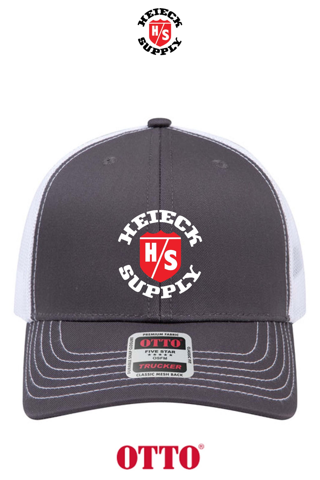**BULK BUY SPECIAL** OTTO CAP® 6 Panel Mid Profile Mesh Back Trucker Hat - HEIECK SUPPLY
