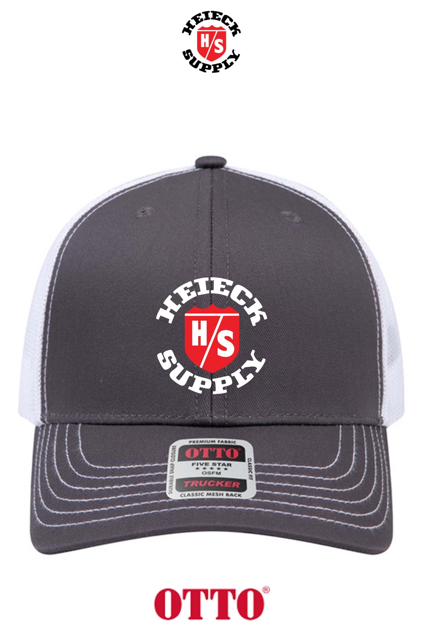 **BULK BUY SPECIAL** OTTO CAP® 6 Panel Mid Profile Mesh Back Trucker Hat - HEIECK SUPPLY