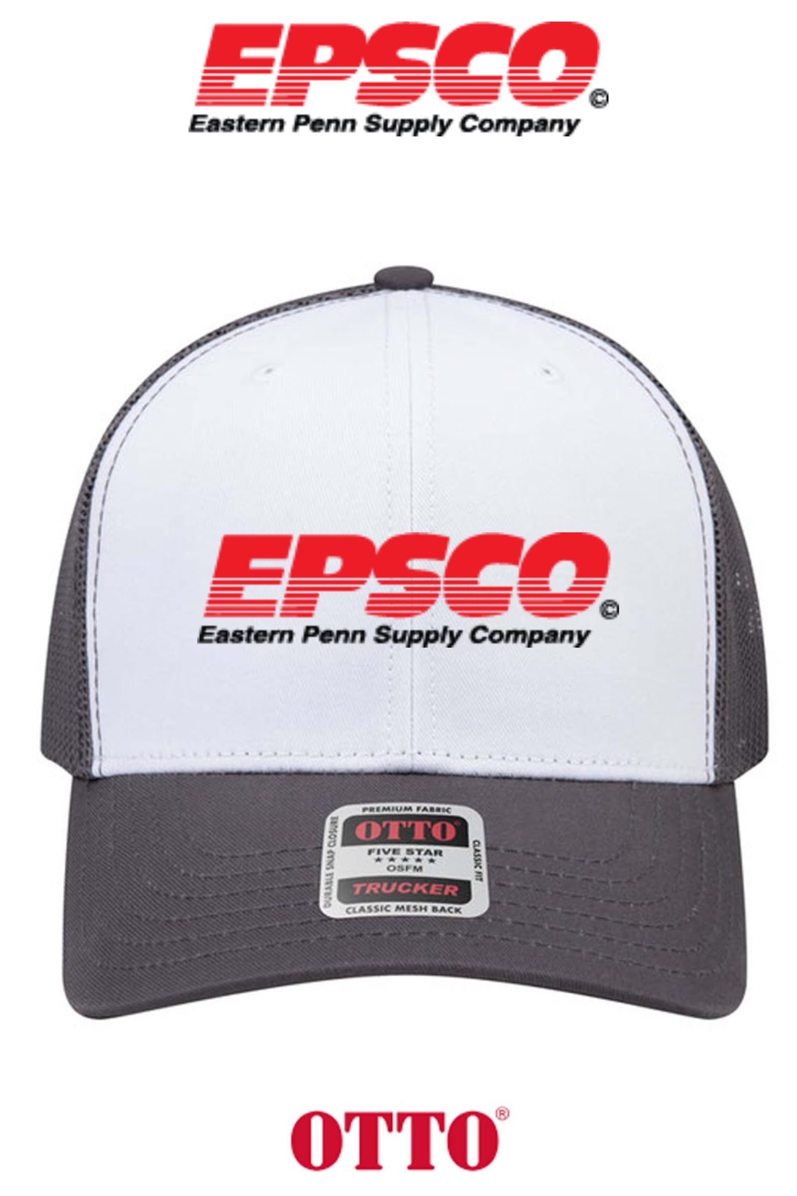 **BULK BUY SPECIAL** OTTO CAP® 6 Panel Mid Profile Mesh Back Trucker Hat - EPSCO