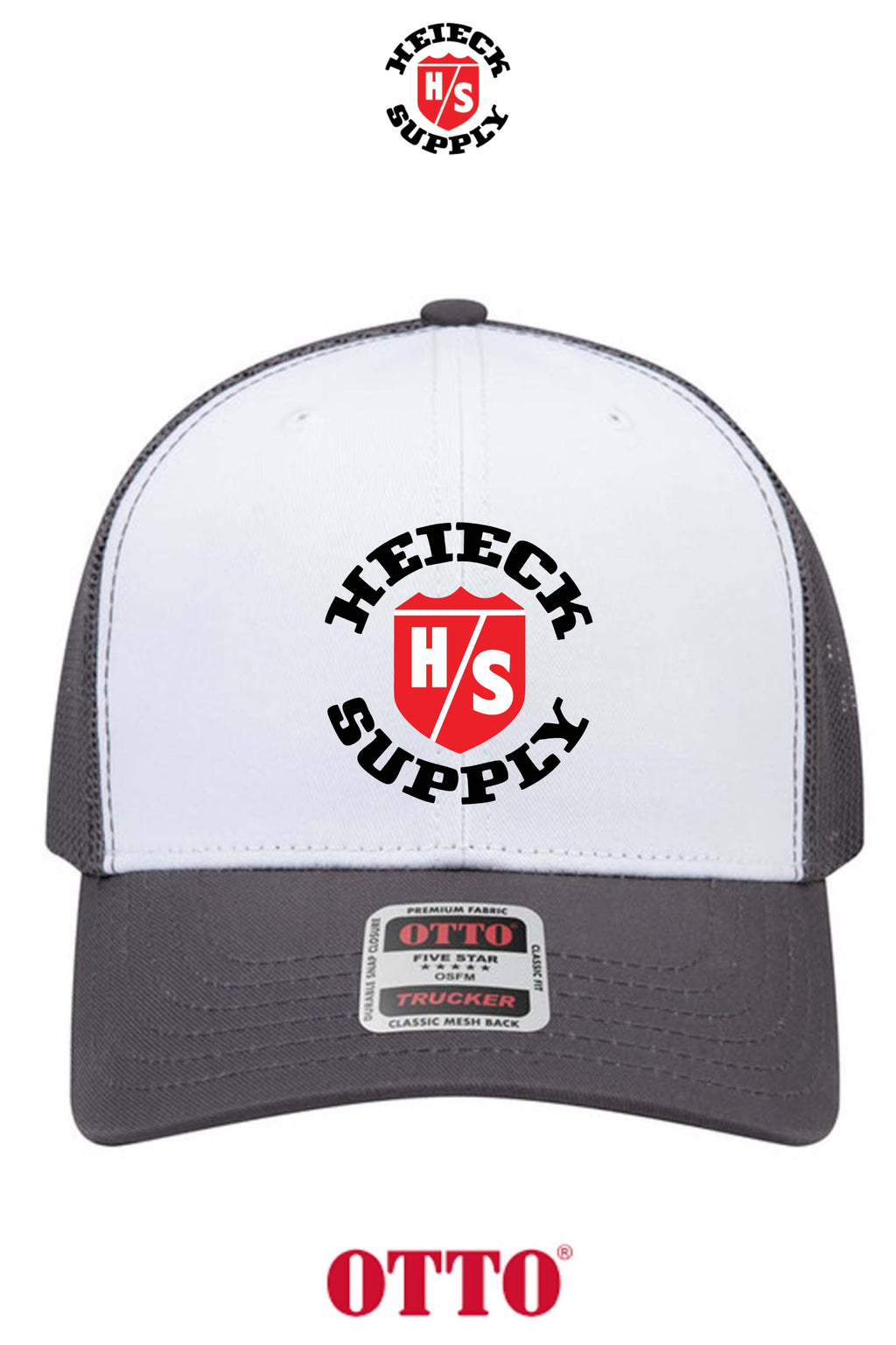 **BULK BUY SPECIAL** OTTO CAP® 6 Panel Mid Profile Mesh Back Trucker Hat - HEIECK SUPPLY