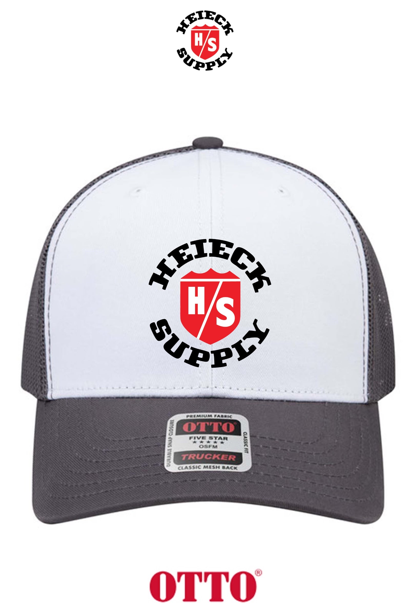 **BULK BUY SPECIAL** OTTO CAP® 6 Panel Mid Profile Mesh Back Trucker Hat - HEIECK SUPPLY