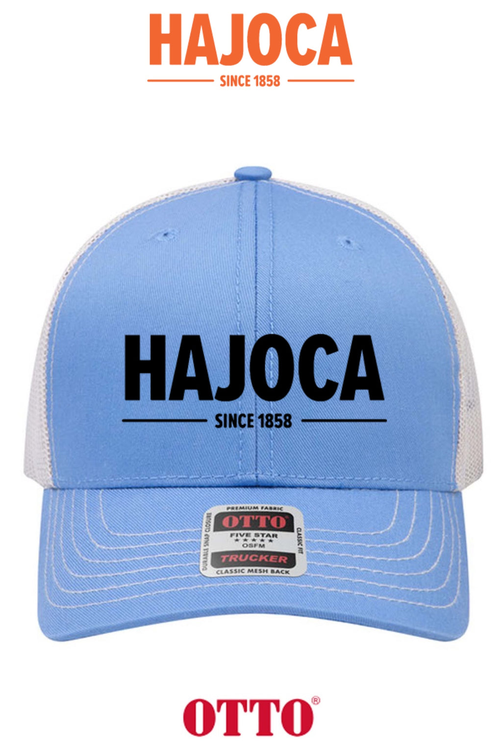 **BULK BUY SPECIAL** OTTO CAP® 6 Panel Mid Profile Mesh Back Trucker Hat - HAJOCA