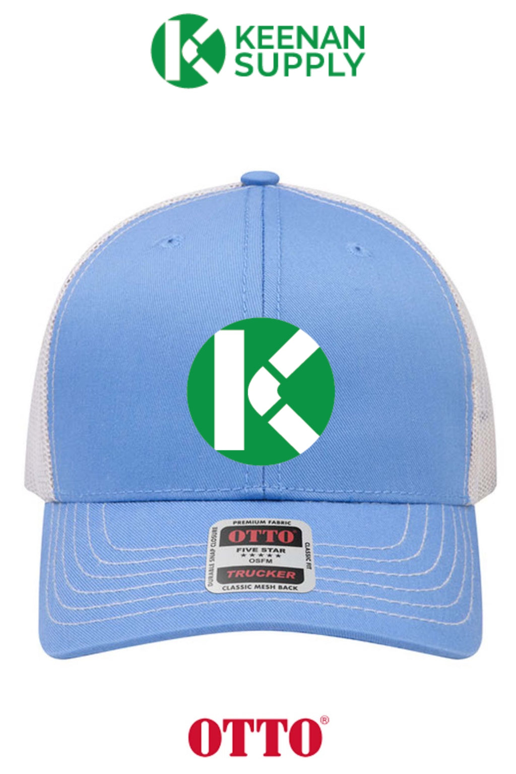 **BULK BUY SPECIAL** OTTO CAP® 6 Panel Mid Profile Mesh Back Trucker Hat - KEENAN SUPPLY