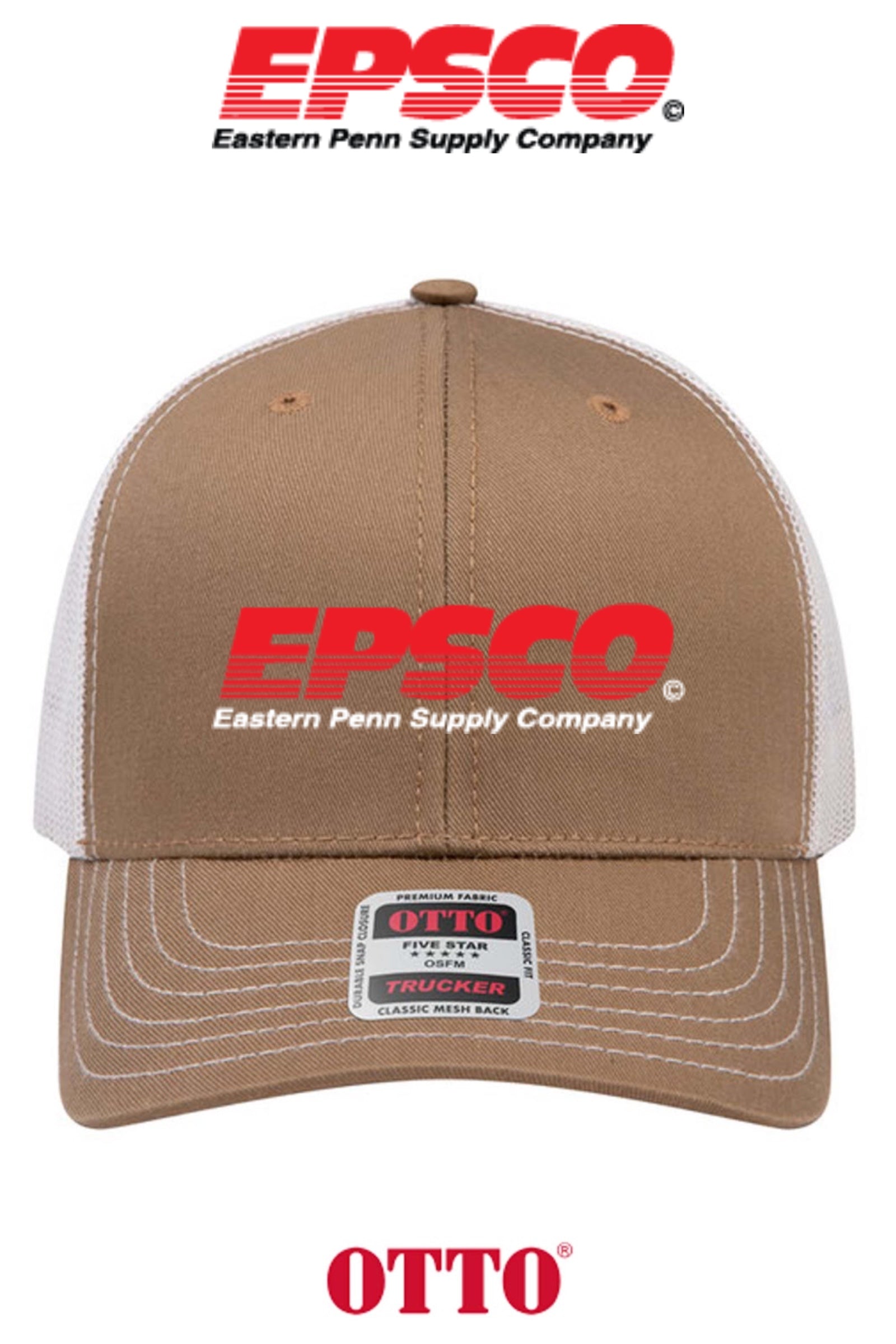 **BULK BUY SPECIAL** OTTO CAP® 6 Panel Mid Profile Mesh Back Trucker Hat - EPSCO