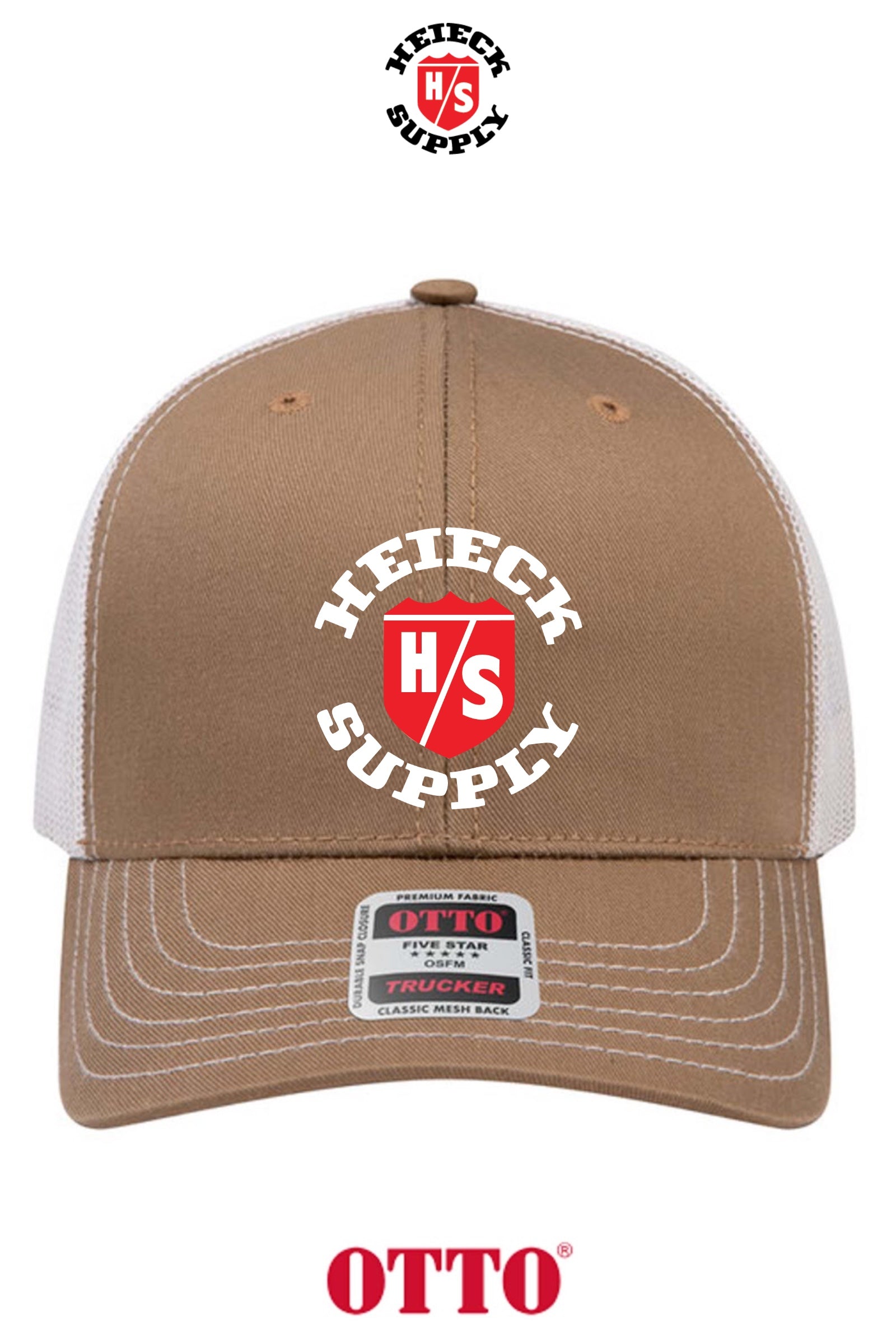 **BULK BUY SPECIAL** OTTO CAP® 6 Panel Mid Profile Mesh Back Trucker Hat - HEIECK SUPPLY