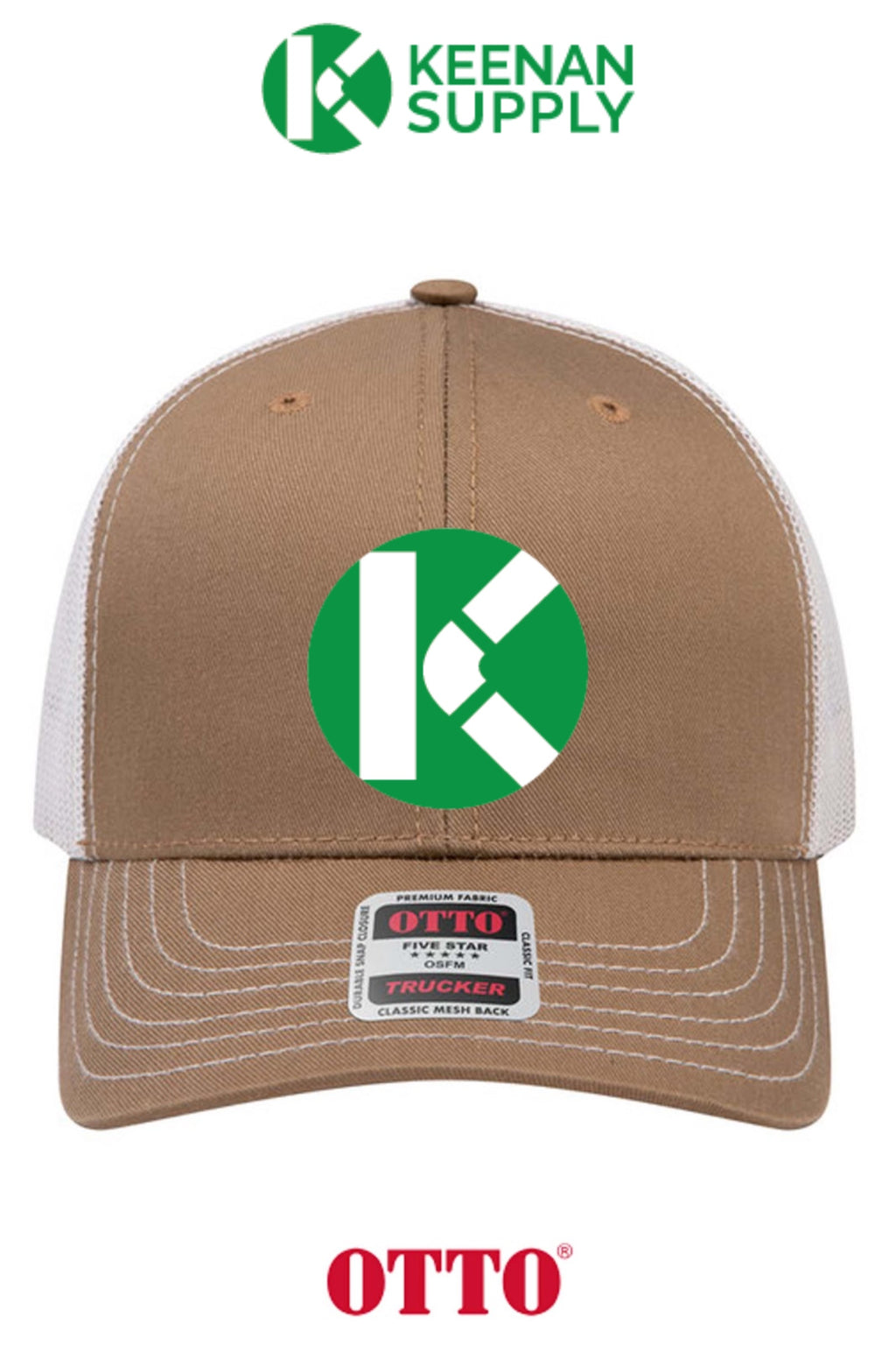 **BULK BUY SPECIAL** OTTO CAP® 6 Panel Mid Profile Mesh Back Trucker Hat - KEENAN SUPPLY