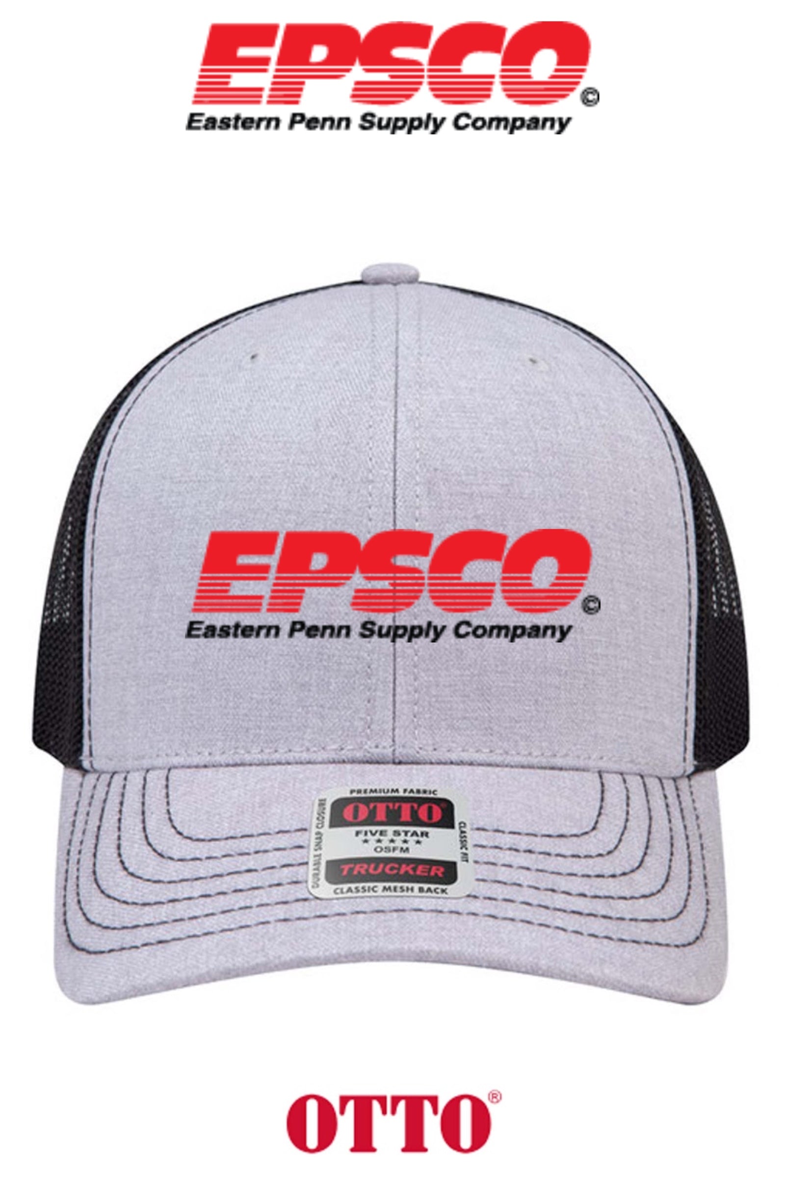 **BULK BUY SPECIAL** OTTO CAP® 6 Panel Mid Profile Mesh Back Trucker Hat - EPSCO