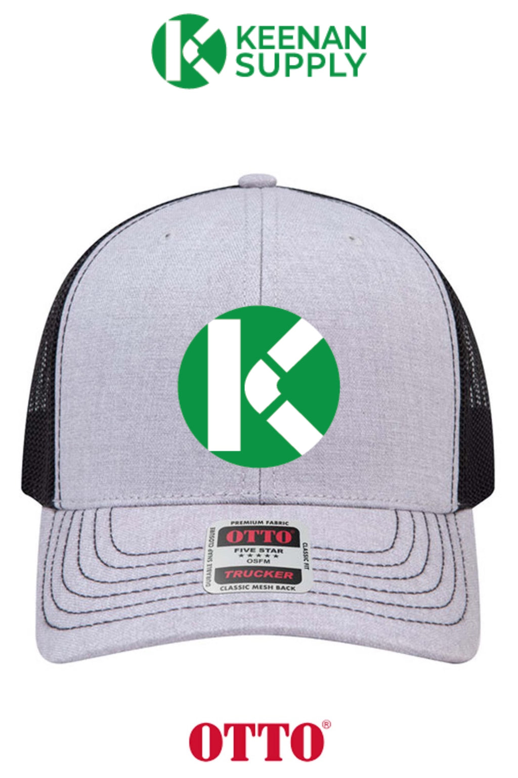 **BULK BUY SPECIAL** OTTO CAP® 6 Panel Mid Profile Mesh Back Trucker Hat - KEENAN SUPPLY