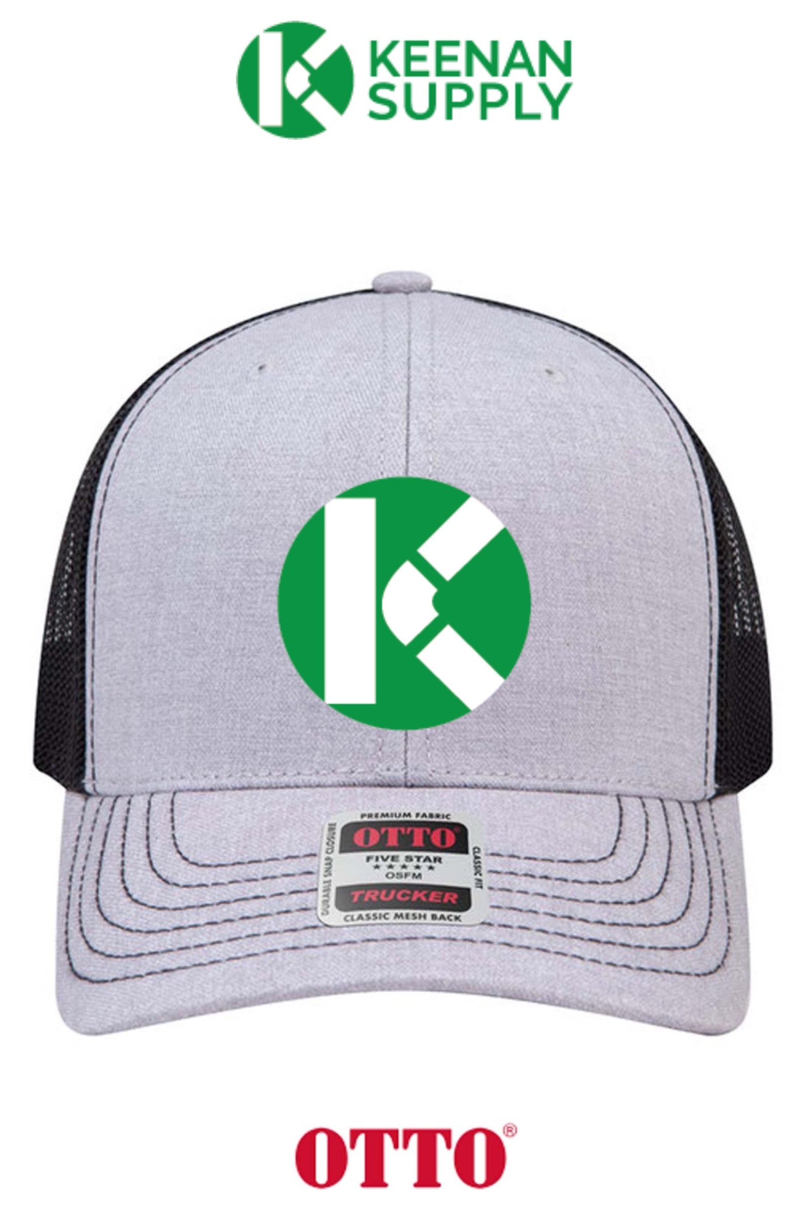 **BULK BUY SPECIAL** OTTO CAP® 6 Panel Mid Profile Mesh Back Trucker Hat - KEENAN SUPPLY