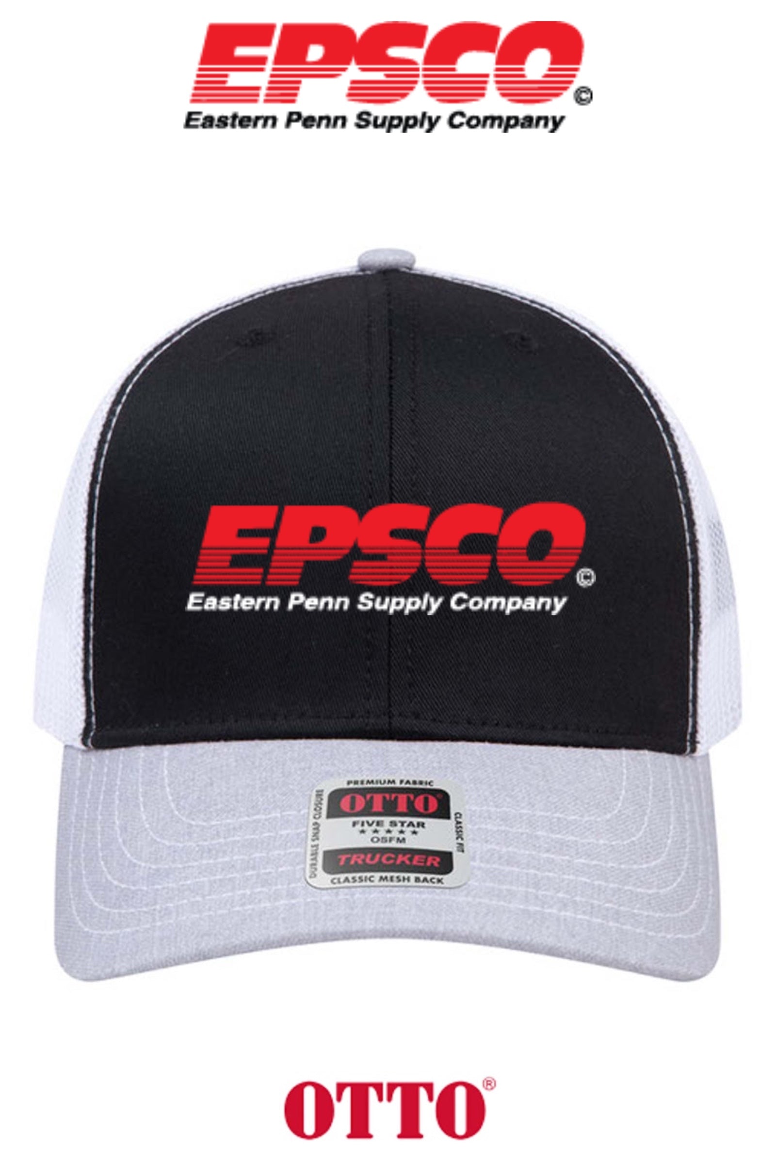 **BULK BUY SPECIAL** OTTO CAP® 6 Panel Mid Profile Mesh Back Trucker Hat - EPSCO