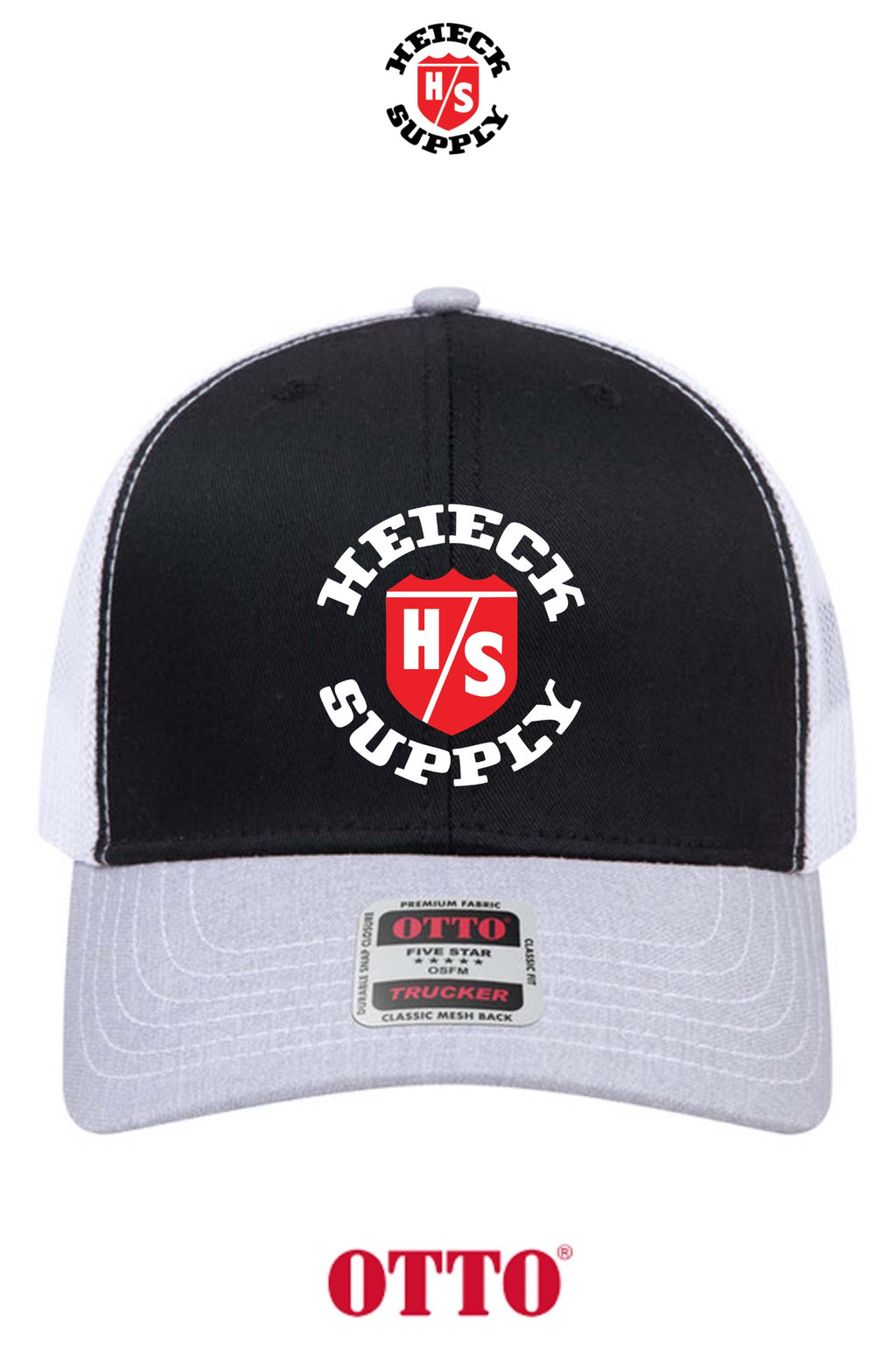 **BULK BUY SPECIAL** OTTO CAP® 6 Panel Mid Profile Mesh Back Trucker Hat - HEIECK SUPPLY
