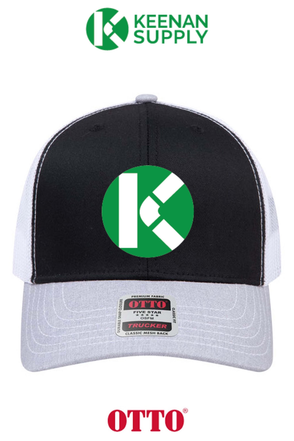**BULK BUY SPECIAL** OTTO CAP® 6 Panel Mid Profile Mesh Back Trucker Hat - KEENAN SUPPLY