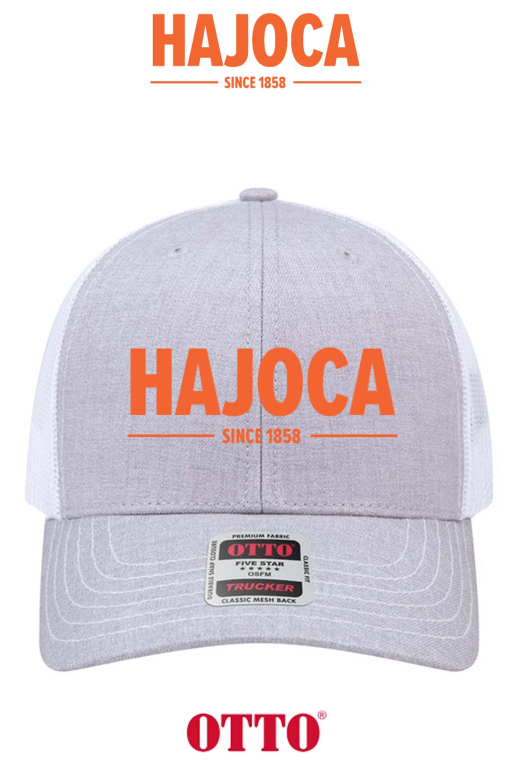 **BULK BUY SPECIAL** OTTO CAP® 6 Panel Mid Profile Mesh Back Trucker Hat - HAJOCA