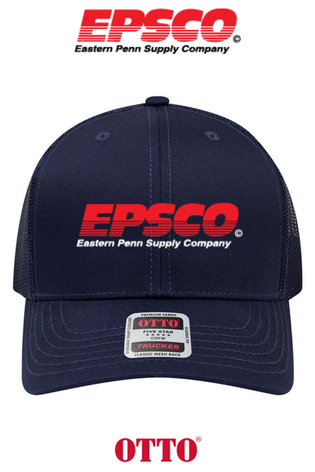 **BULK BUY SPECIAL** OTTO CAP® 6 Panel Mid Profile Mesh Back Trucker Hat - EPSCO