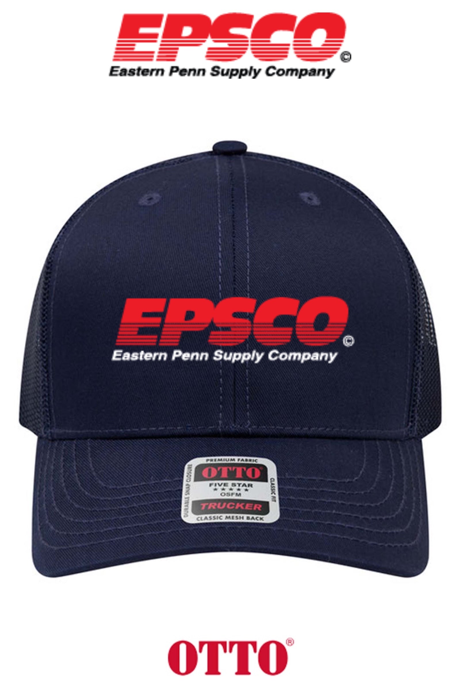 **BULK BUY SPECIAL** OTTO CAP® 6 Panel Mid Profile Mesh Back Trucker Hat - EPSCO