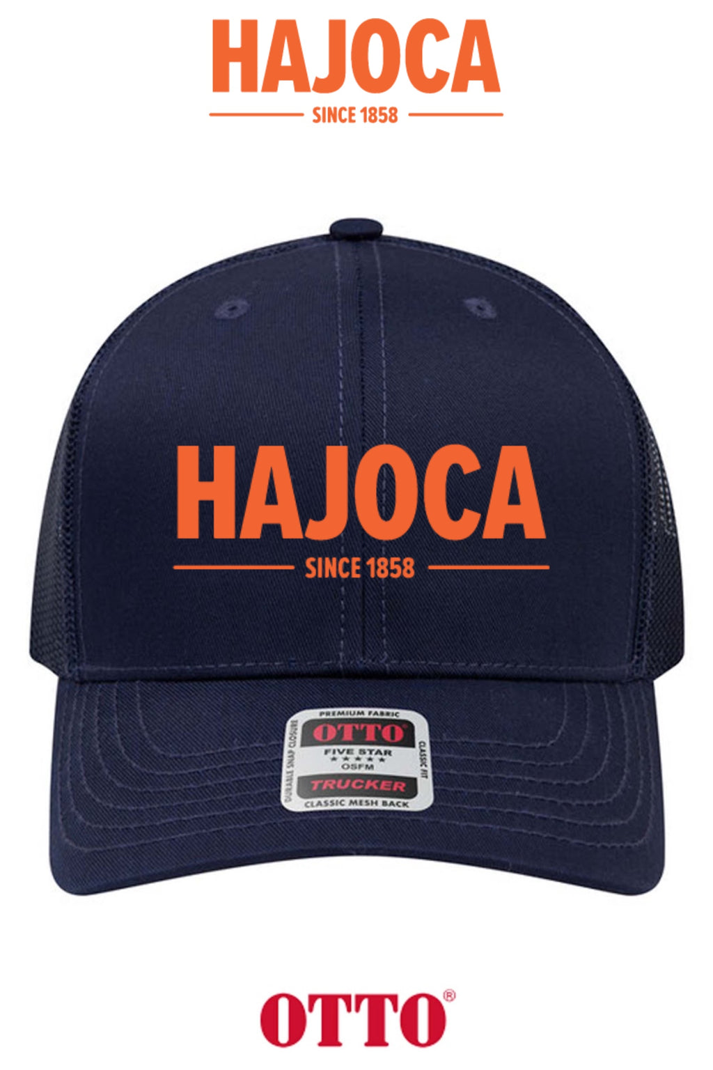 **BULK BUY SPECIAL** OTTO CAP® 6 Panel Mid Profile Mesh Back Trucker Hat - HAJOCA