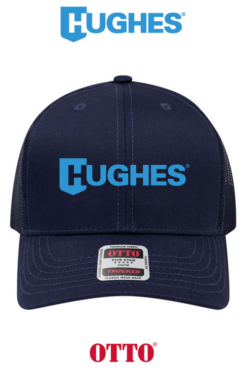 **BULK BUY SPECIAL** OTTO CAP® 6 Panel Mid Profile Mesh Back Trucker Hat - HUGHES SUPPLY