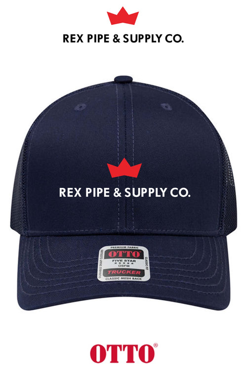 **BULK BUY SPECIAL** OTTO CAP® 6 Panel Mid Profile Mesh Back Trucker Hat - REX PIPE AND SUPPLY