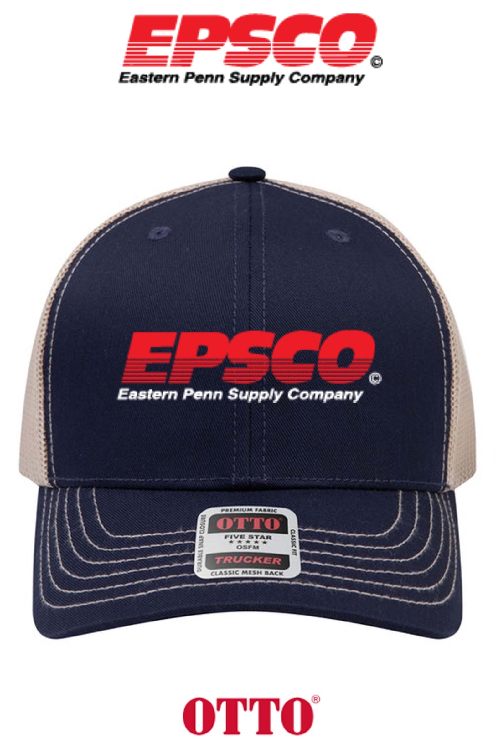 **BULK BUY SPECIAL** OTTO CAP® 6 Panel Mid Profile Mesh Back Trucker Hat - EPSCO